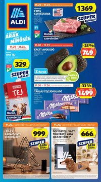 Aldi újság 2025.11.20. Akciós újság Aldi (2025-11-20 - 2025-11-26)