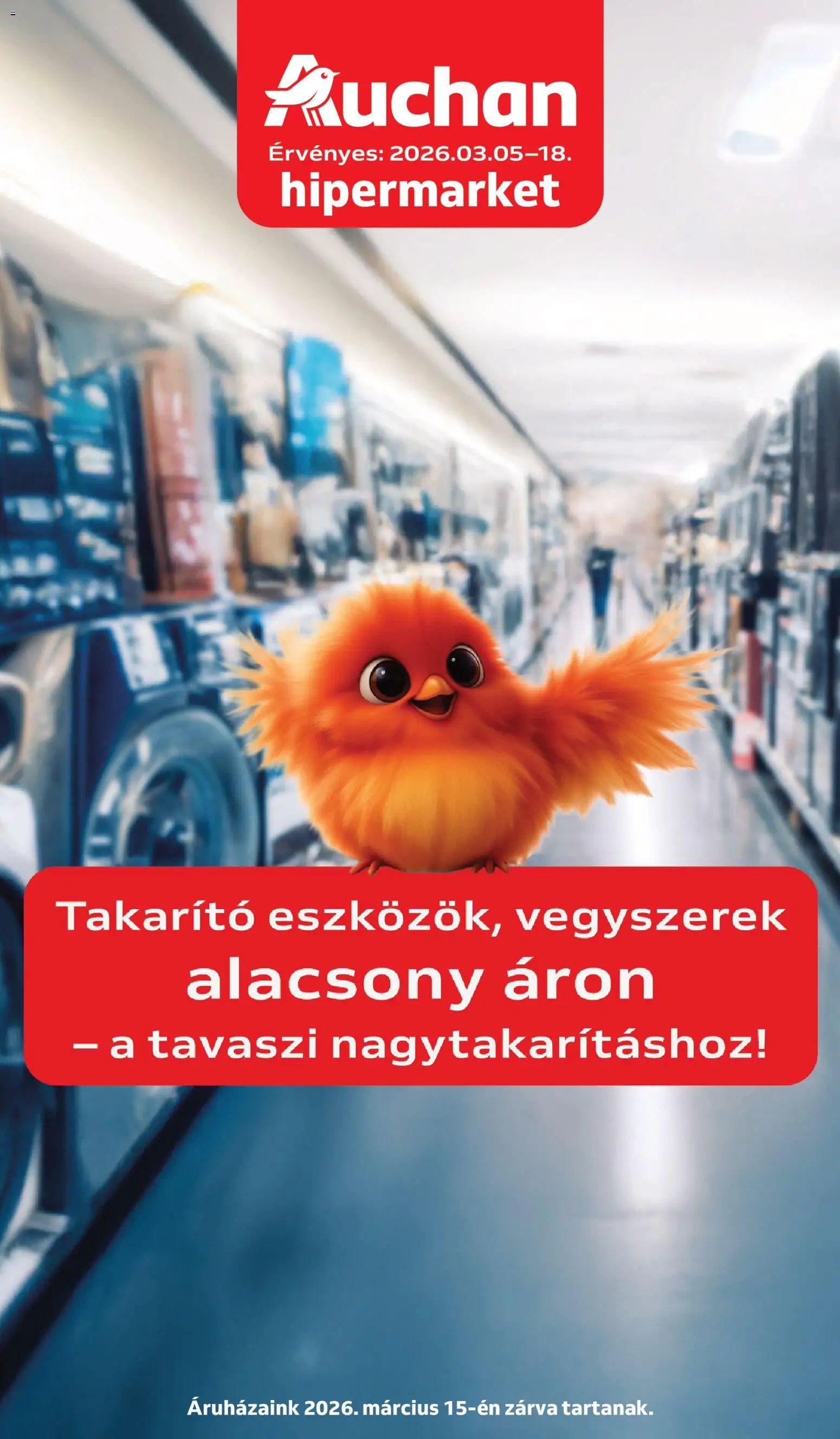 Auchan újság 2026.03.05. Auchan Tavaszi nagytakarítás (2026-03-05 - 2026-03-18)