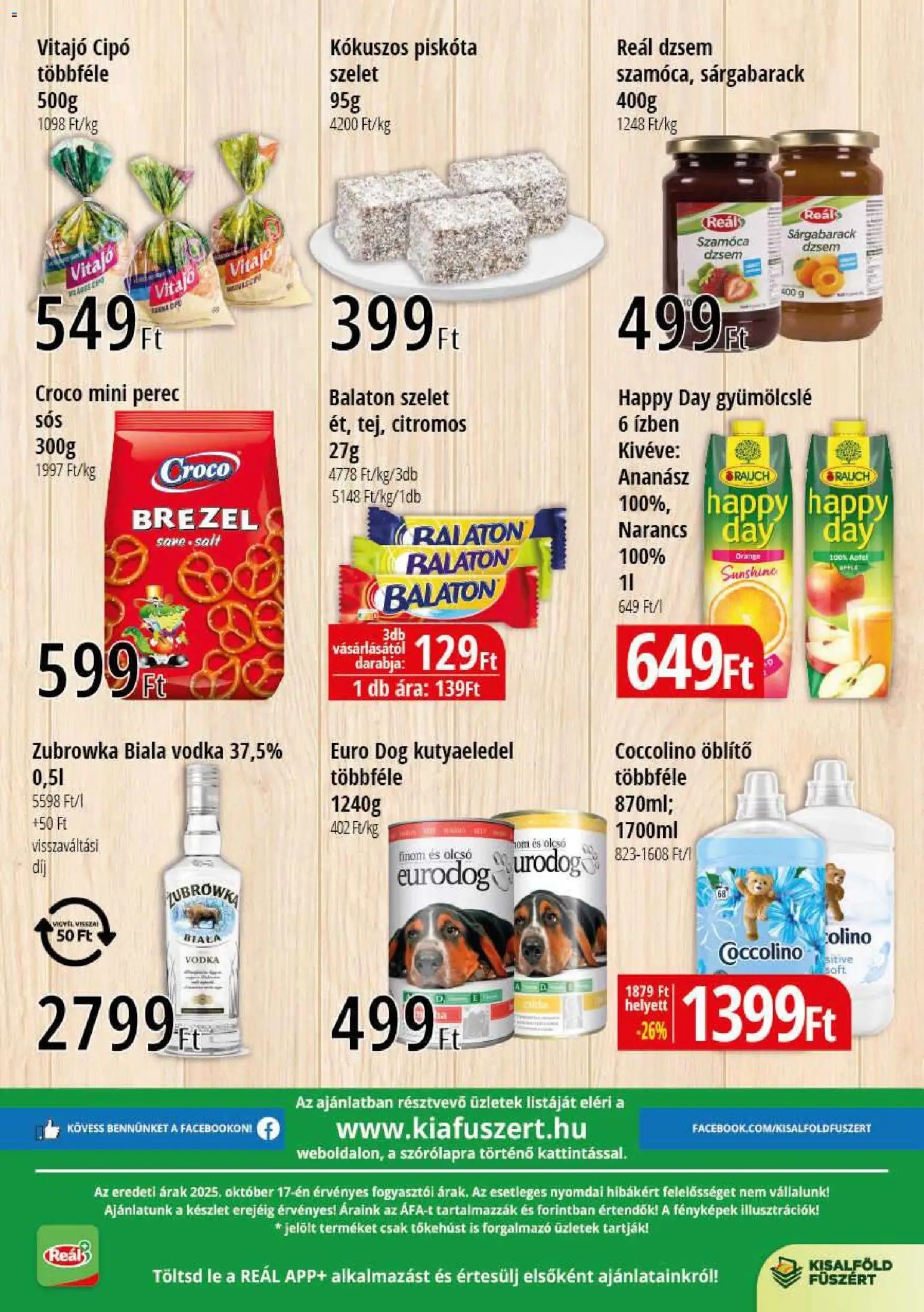 Reál újság 2025.10.30. Bevásárló hétvége - Kisalföld (2025-10-30 - 2025-11-02)