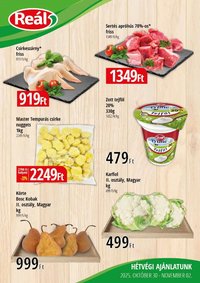Reál újság 2025.10.30. Bevásárló hétvége - Kisalföld (2025-10-30 - 2025-11-02)