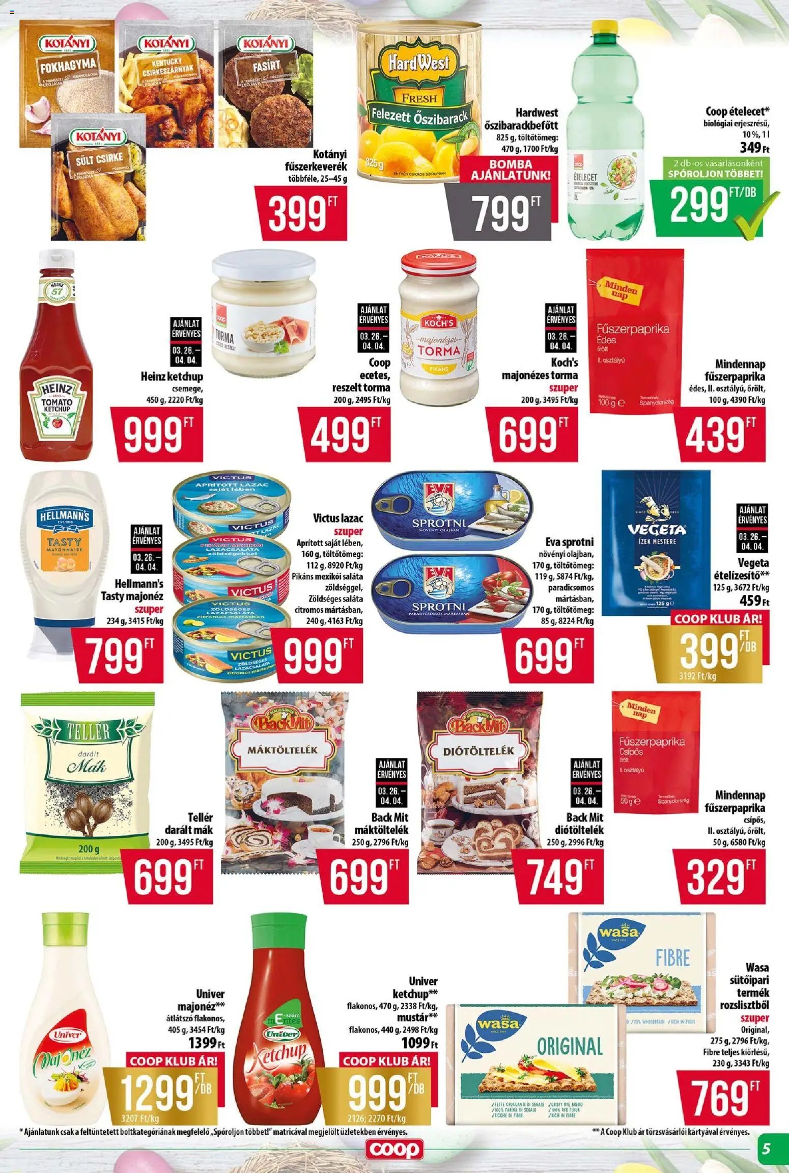 COOP újság 2026.03.26. COOP - Abc & Szuper / Tisza (2026-03-26 - 2026-04-01)