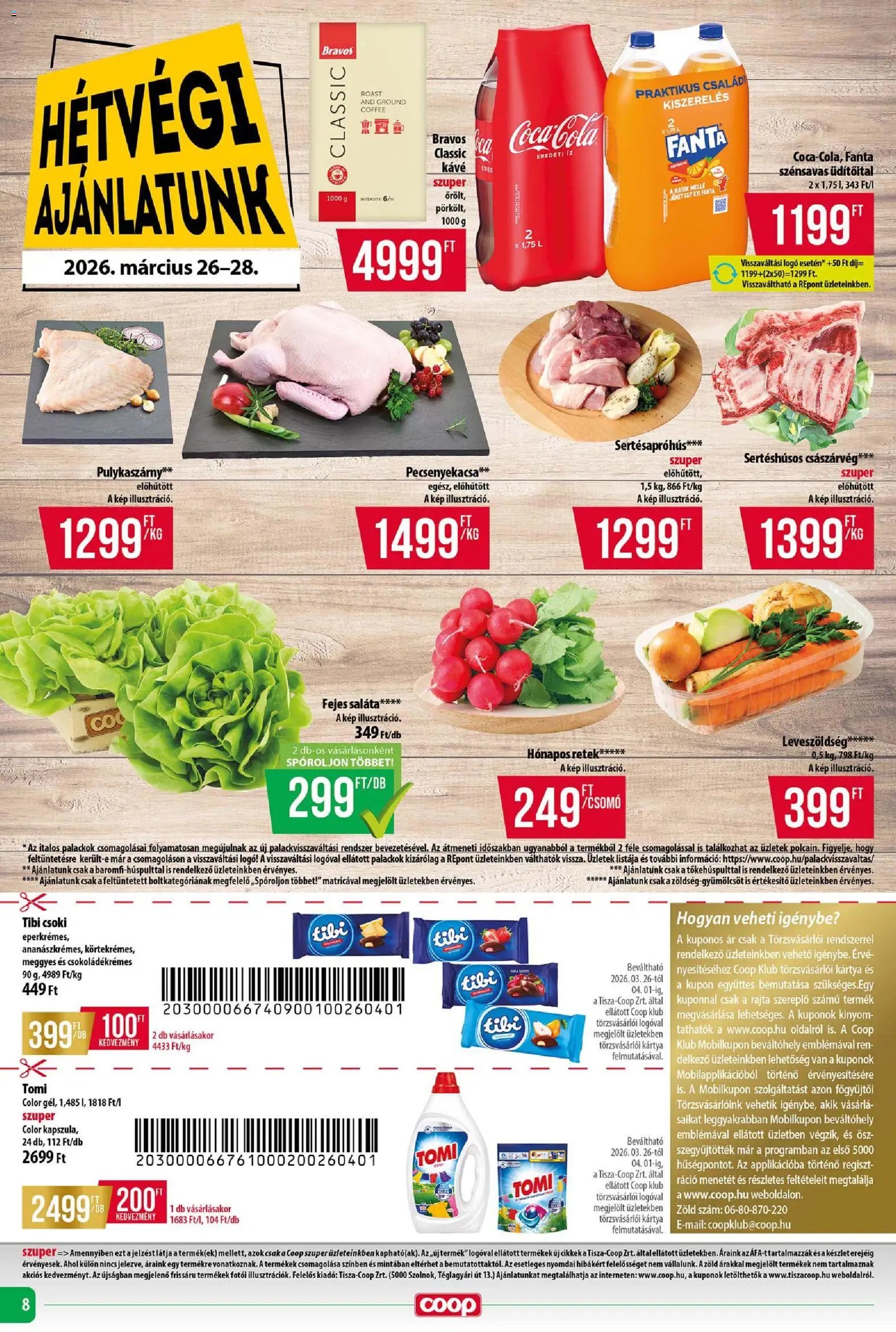 COOP újság 2026.03.26. COOP - Abc & Szuper / Tisza (2026-03-26 - 2026-04-01)