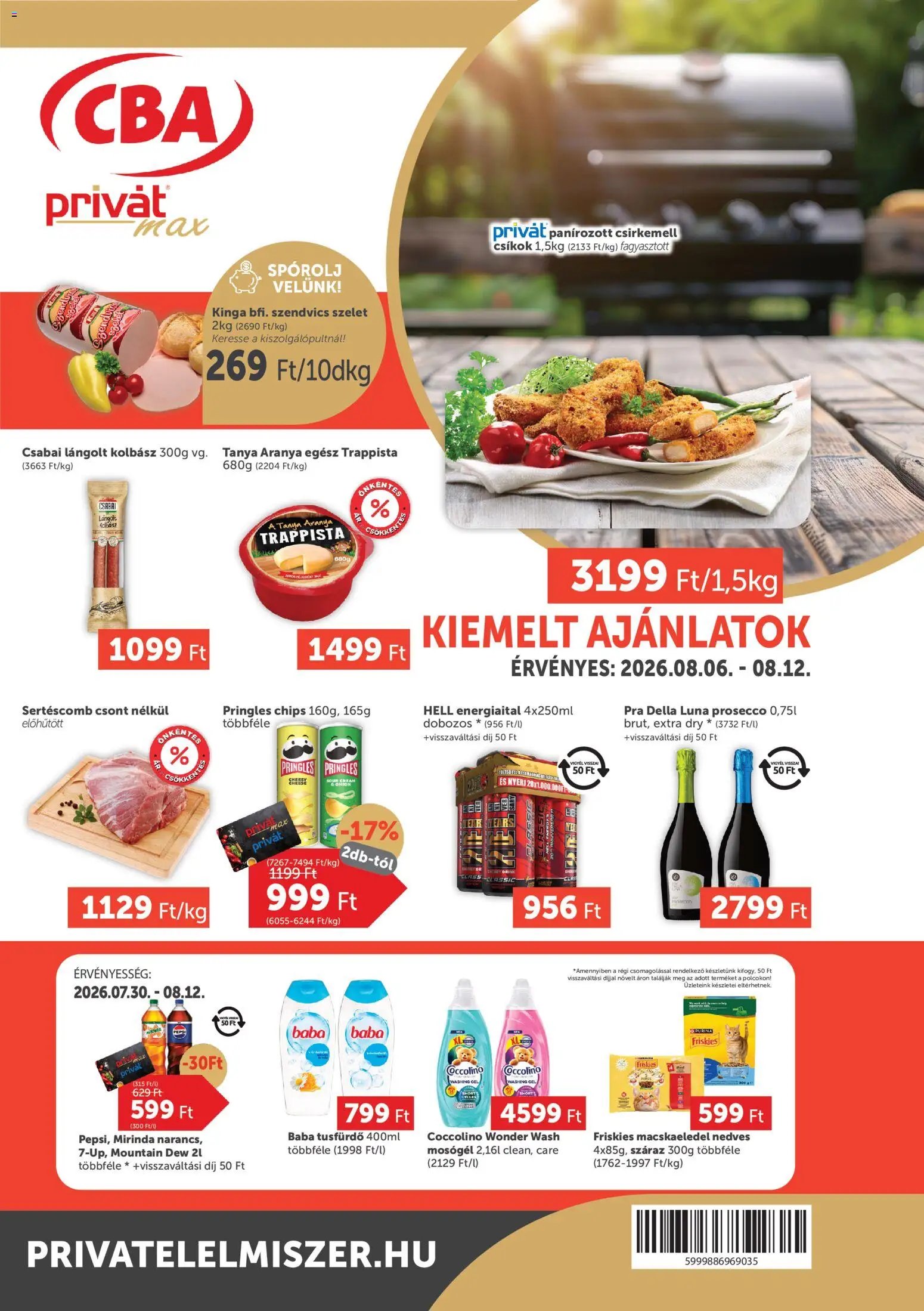 PRIVÁT újság 2026.08.06. PRIVÁT Aktuális szórólap MAX