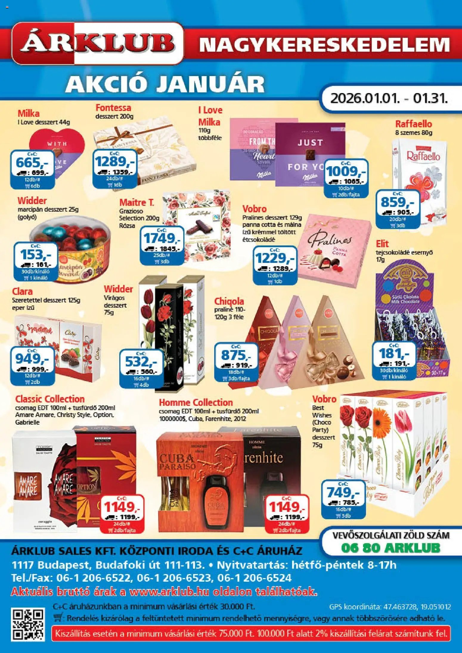 ÁRKLUB újság 2026.01.01. Akciós újság ÁRKLUB (2026-01-01 - 2026-01-31)