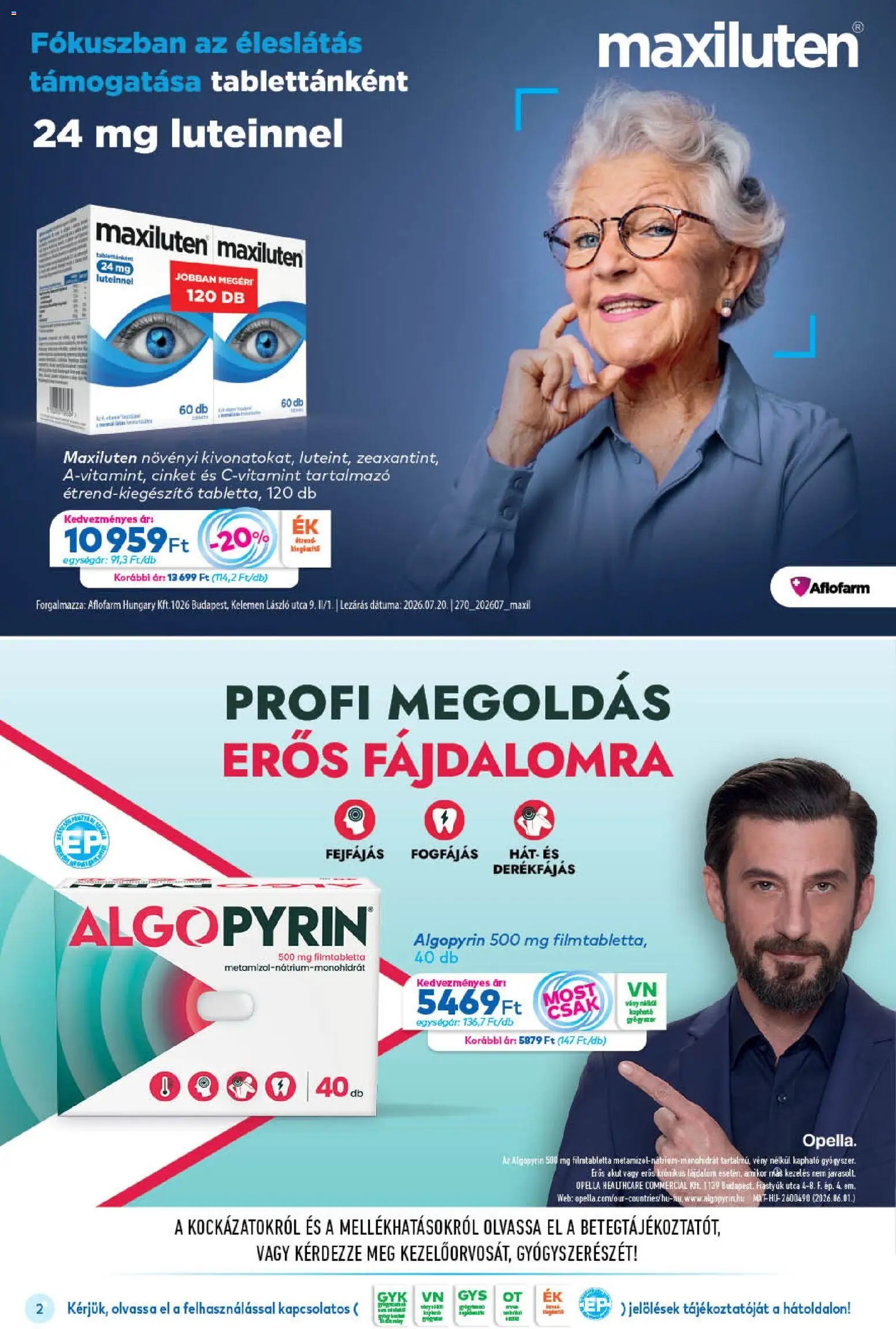 Gyöngy Patikák újság 2026.09.01. Gyöngy Patikák akciós újság