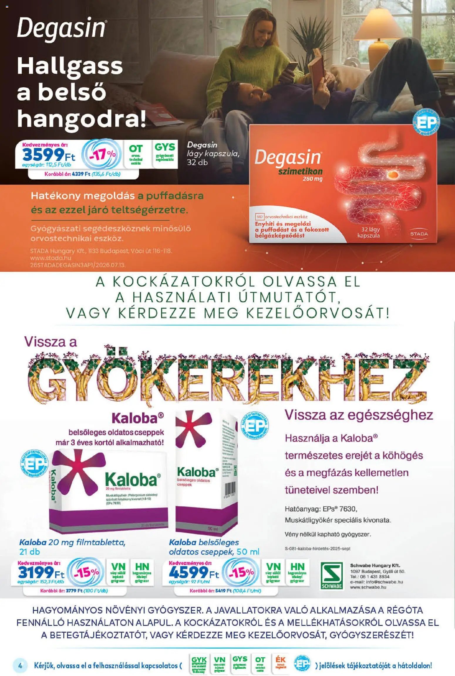 Gyöngy Patikák újság 2026.09.01. Gyöngy Patikák akciós újság