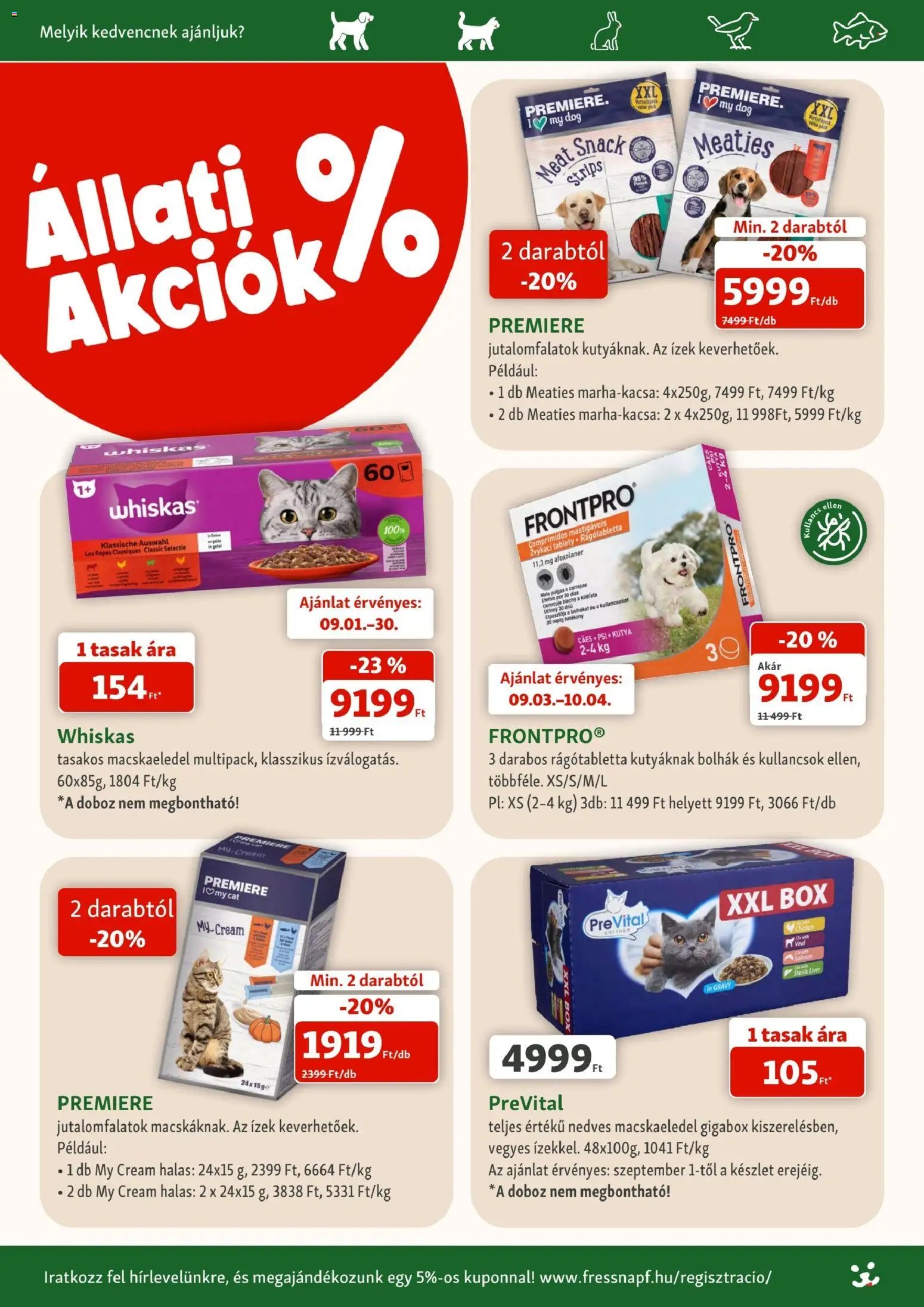 Fressnapf újság 2026.09.03. Fressnapf akciós újság
