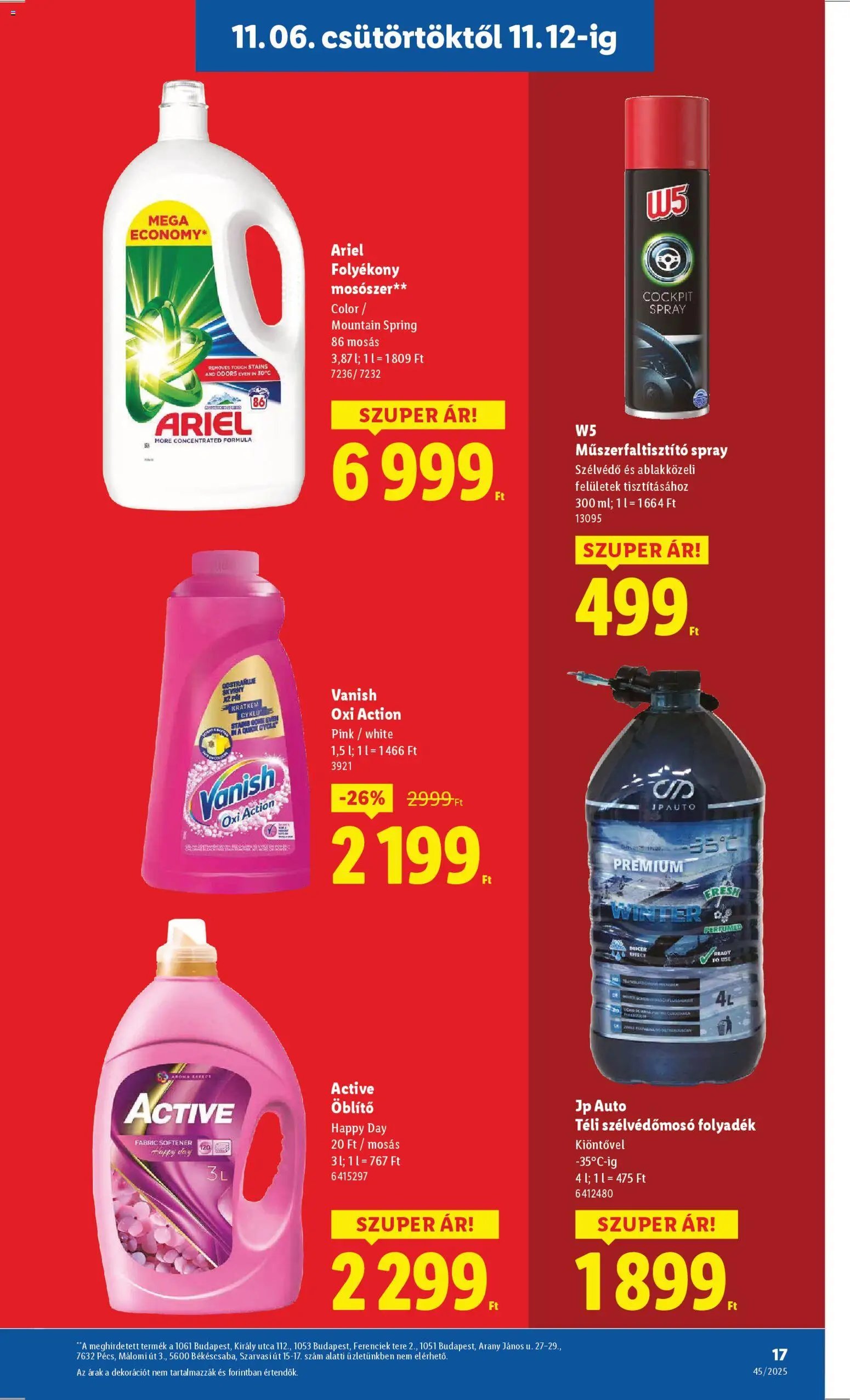 Lidl újság 2025.11.06. Akciós újság Lidl (2025-11-06 - 2025-11-12)