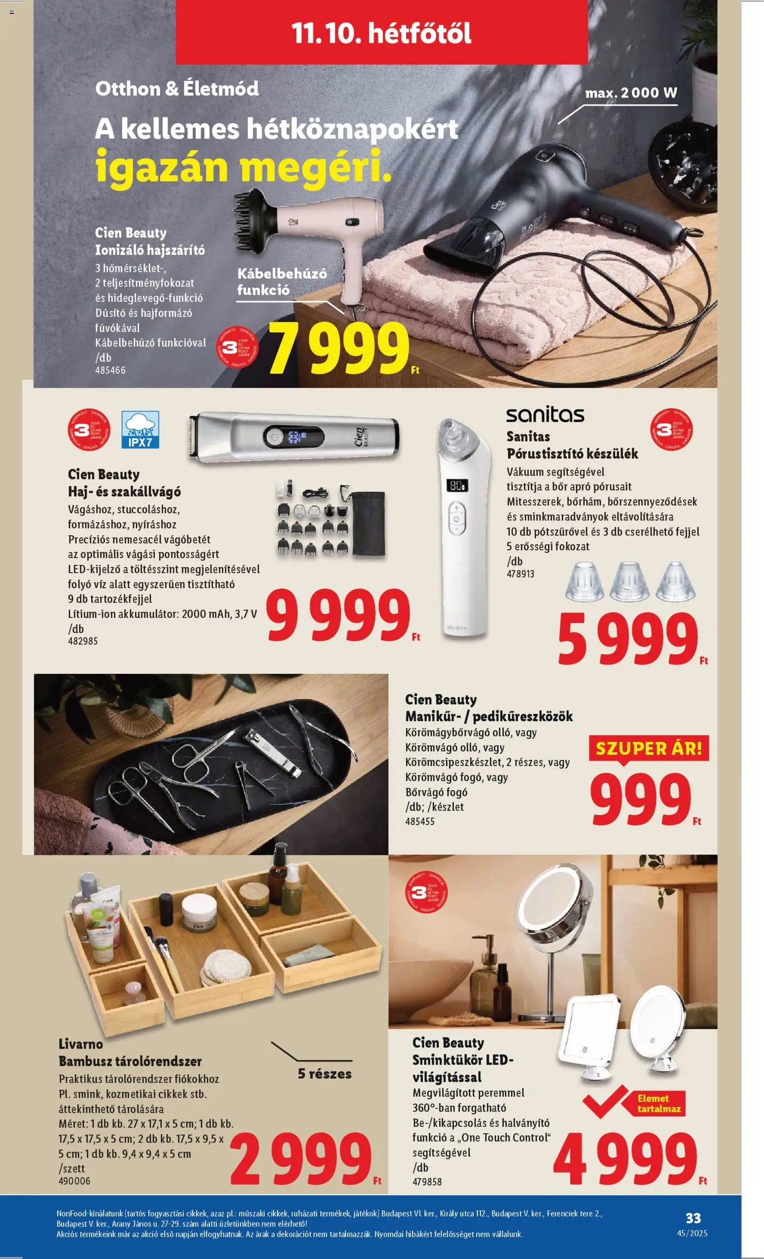 Lidl újság 2025.11.06. Akciós újság Lidl (2025-11-06 - 2025-11-12)