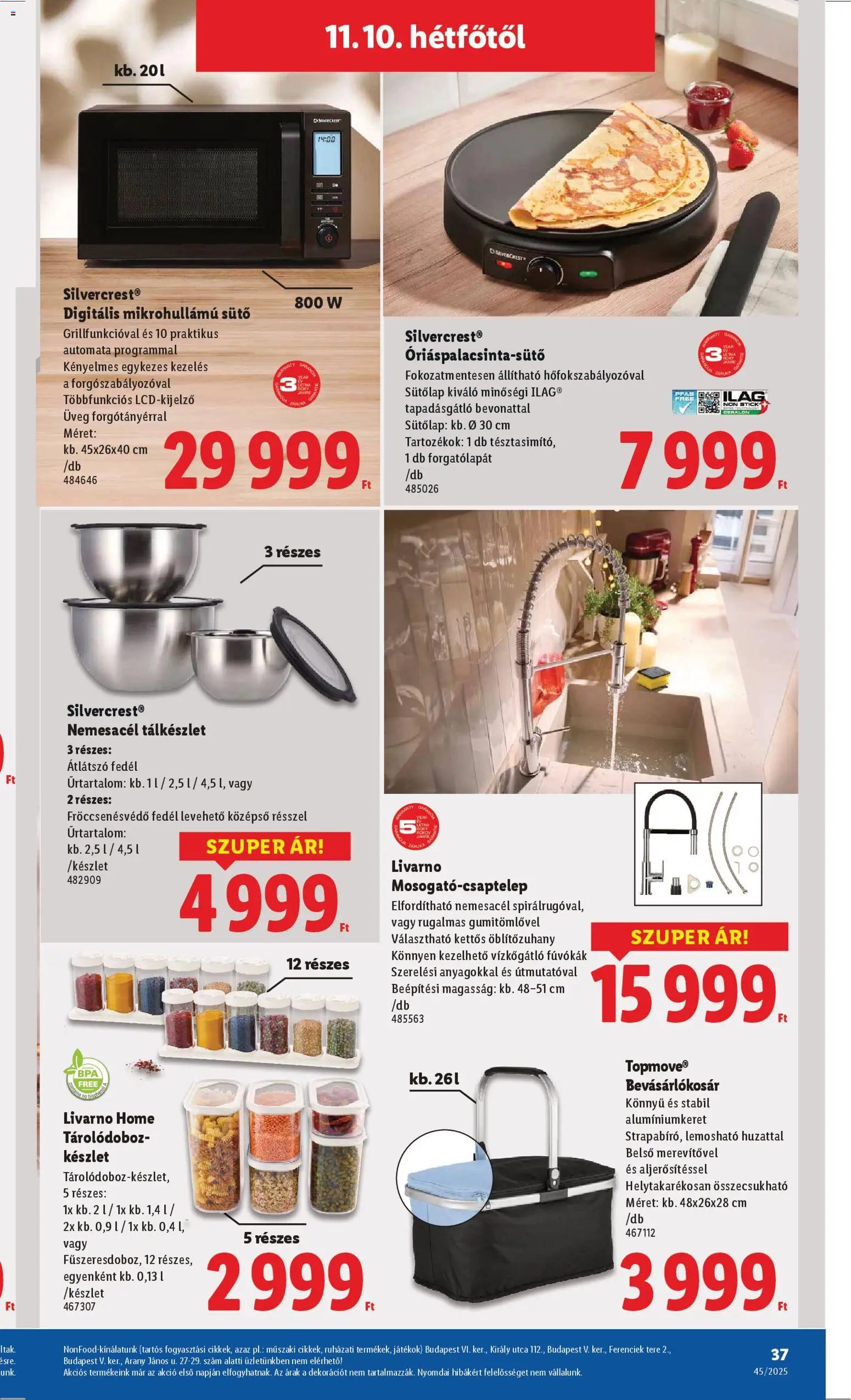 Lidl újság 2025.11.06. Akciós újság Lidl (2025-11-06 - 2025-11-12)