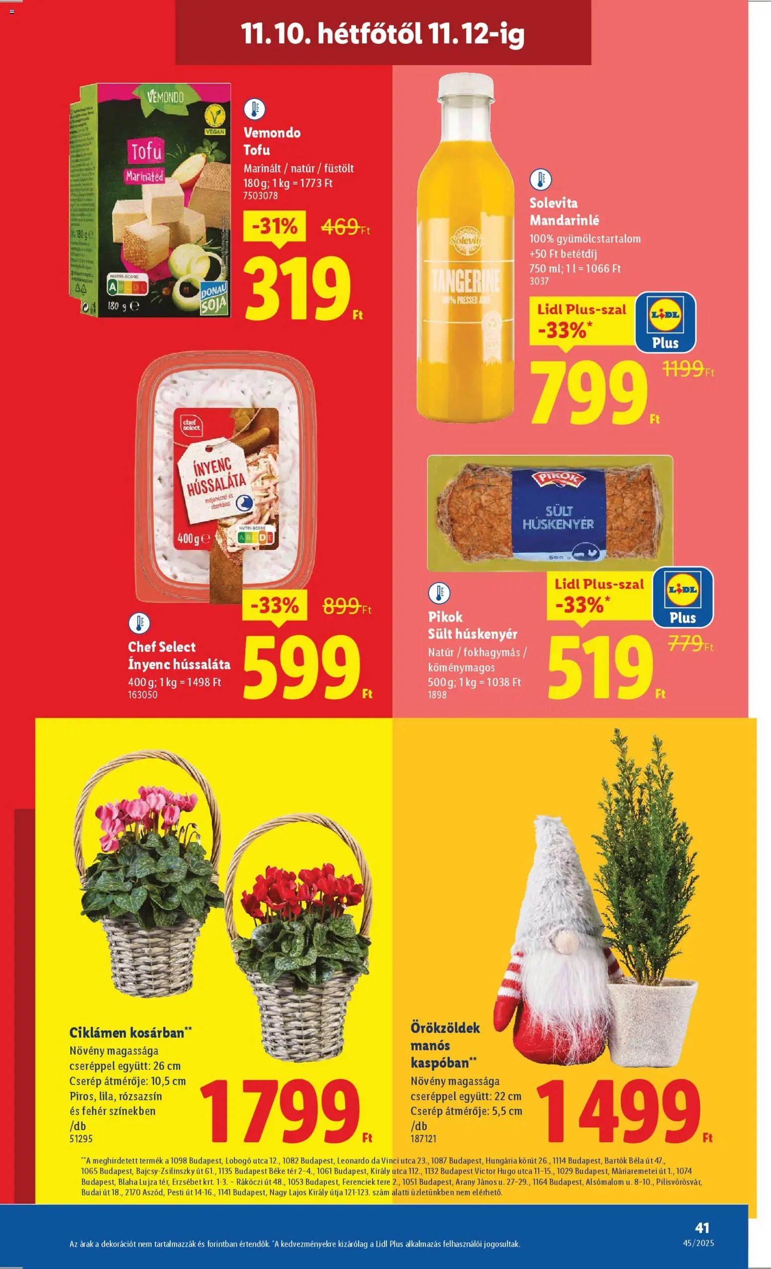 Lidl újság 2025.11.06. Akciós újság Lidl (2025-11-06 - 2025-11-12)