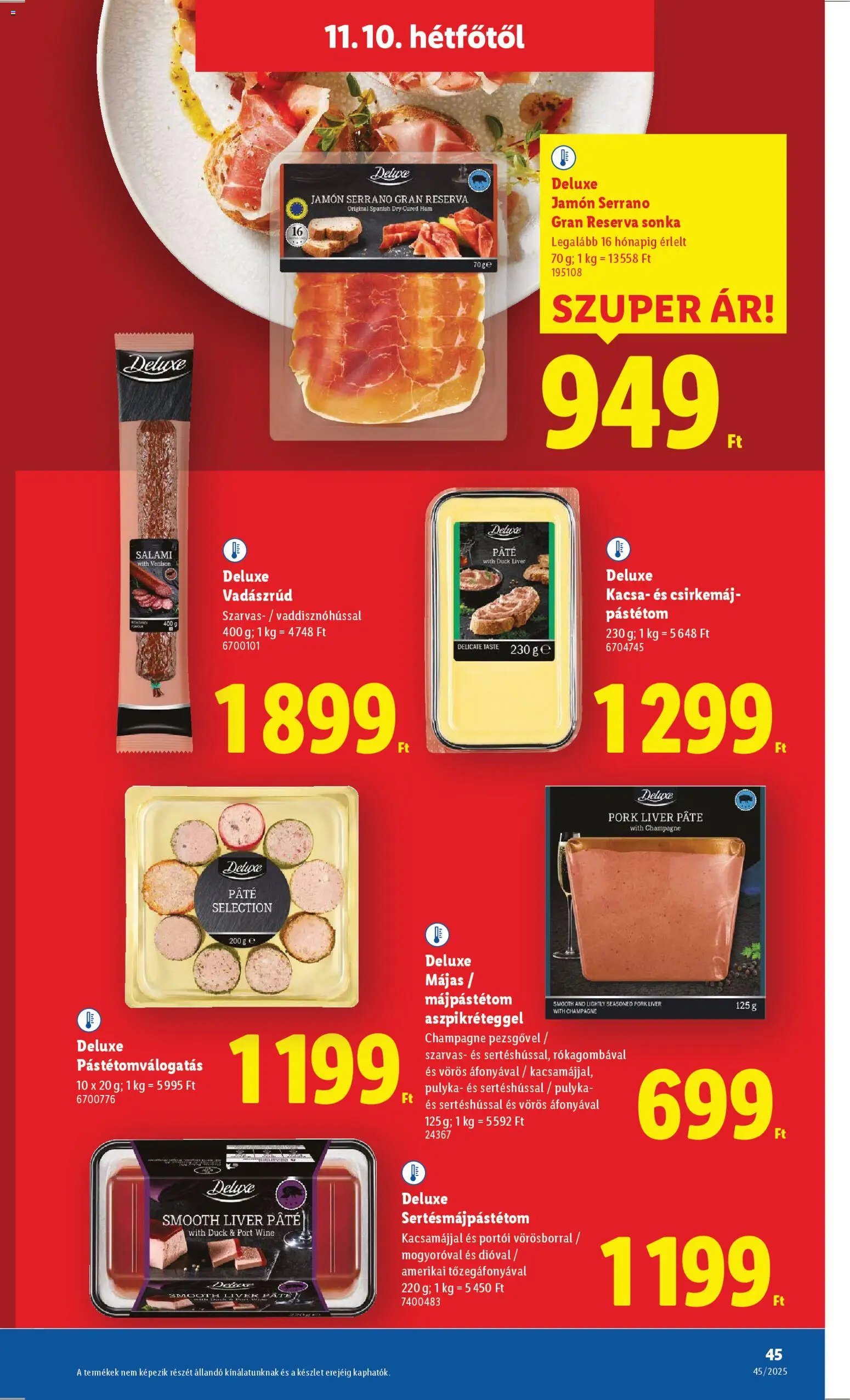 Lidl újság 2025.11.06. Akciós újság Lidl (2025-11-06 - 2025-11-12)