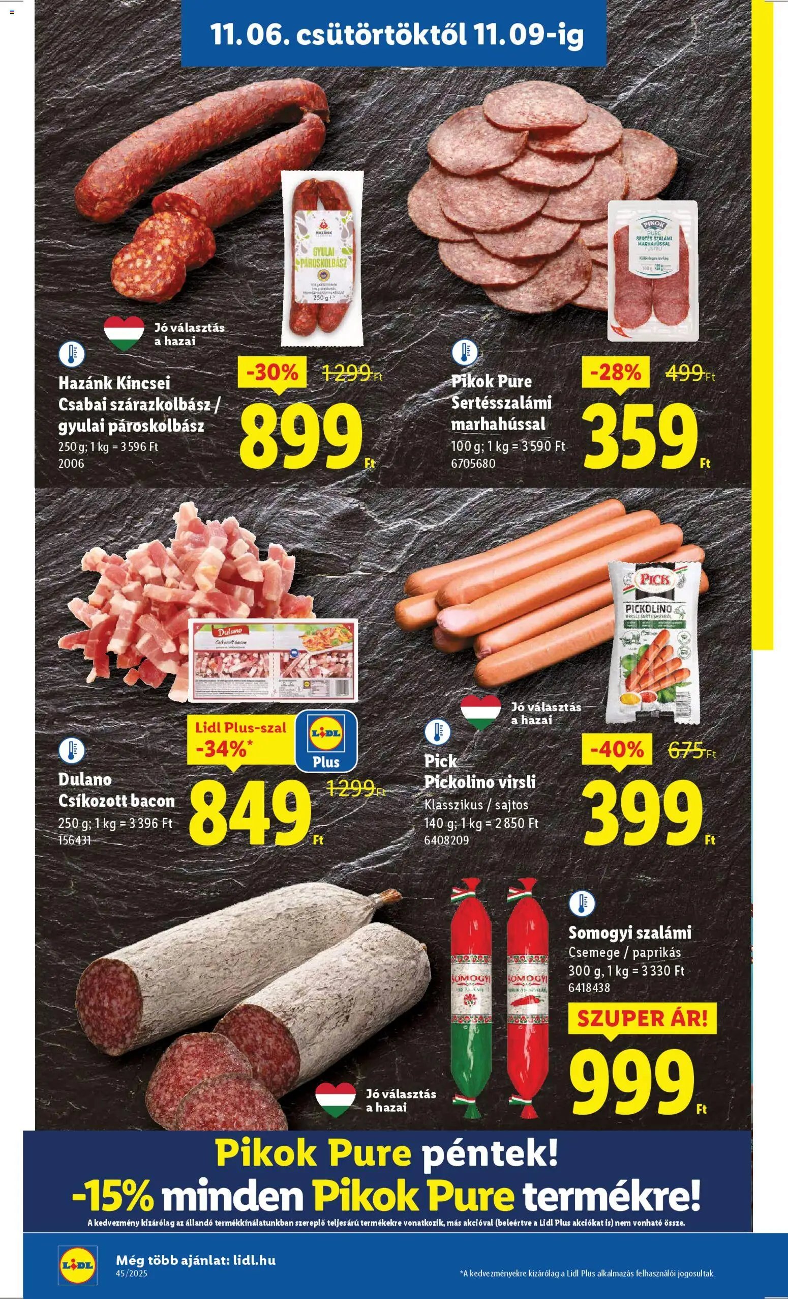 Lidl újság 2025.11.06. Akciós újság Lidl (2025-11-06 - 2025-11-12)