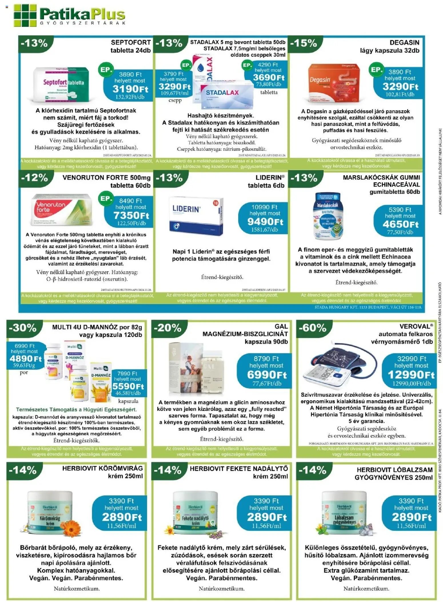 PatikaPlus újság 2026.01.01. Akciós újság PatikaPlus (2026-01-01 - 2026-01-31)