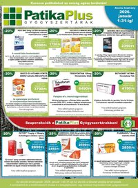PatikaPlus újság 2026.01.01. Akciós újság PatikaPlus (2026-01-01 - 2026-01-31)
