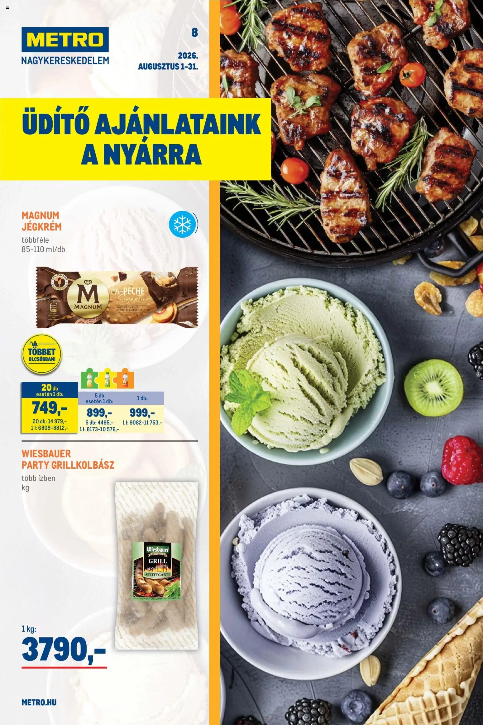Metro újság 2026.08.01. Metro Üdítő ajánlataink a nyárra 2026/08