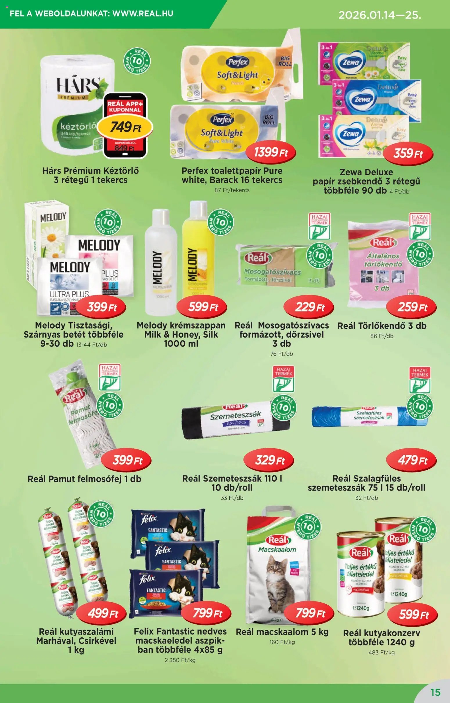 Reál újság 2026.01.14. Akciós újság Reál (2026-01-14 - 2026-01-25)