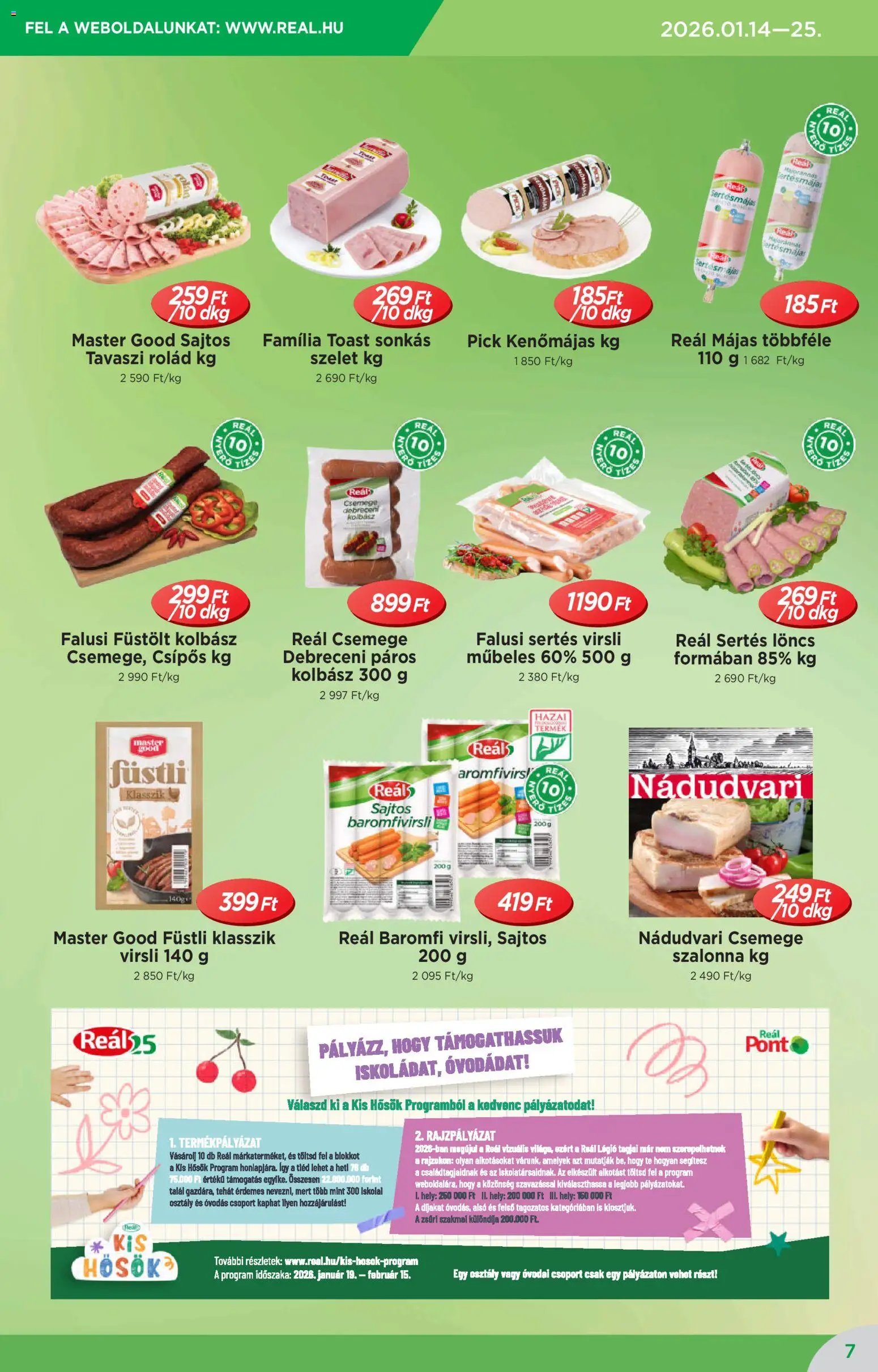 Reál újság 2026.01.14. Akciós újság Reál (2026-01-14 - 2026-01-25)