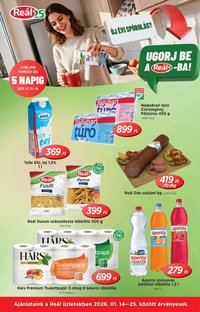 Reál újság 2026.01.14. Akciós újság Reál (2026-01-14 - 2026-01-25)