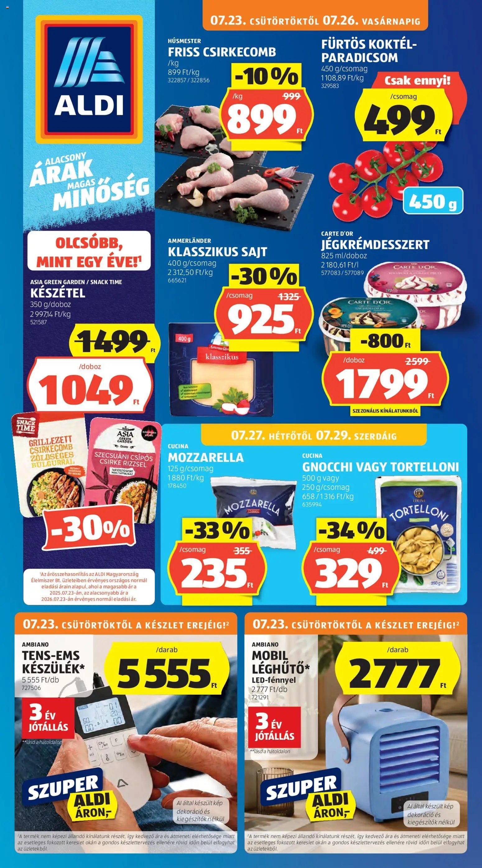 Aldi újság 2026.07.23. Aldi akciós újság