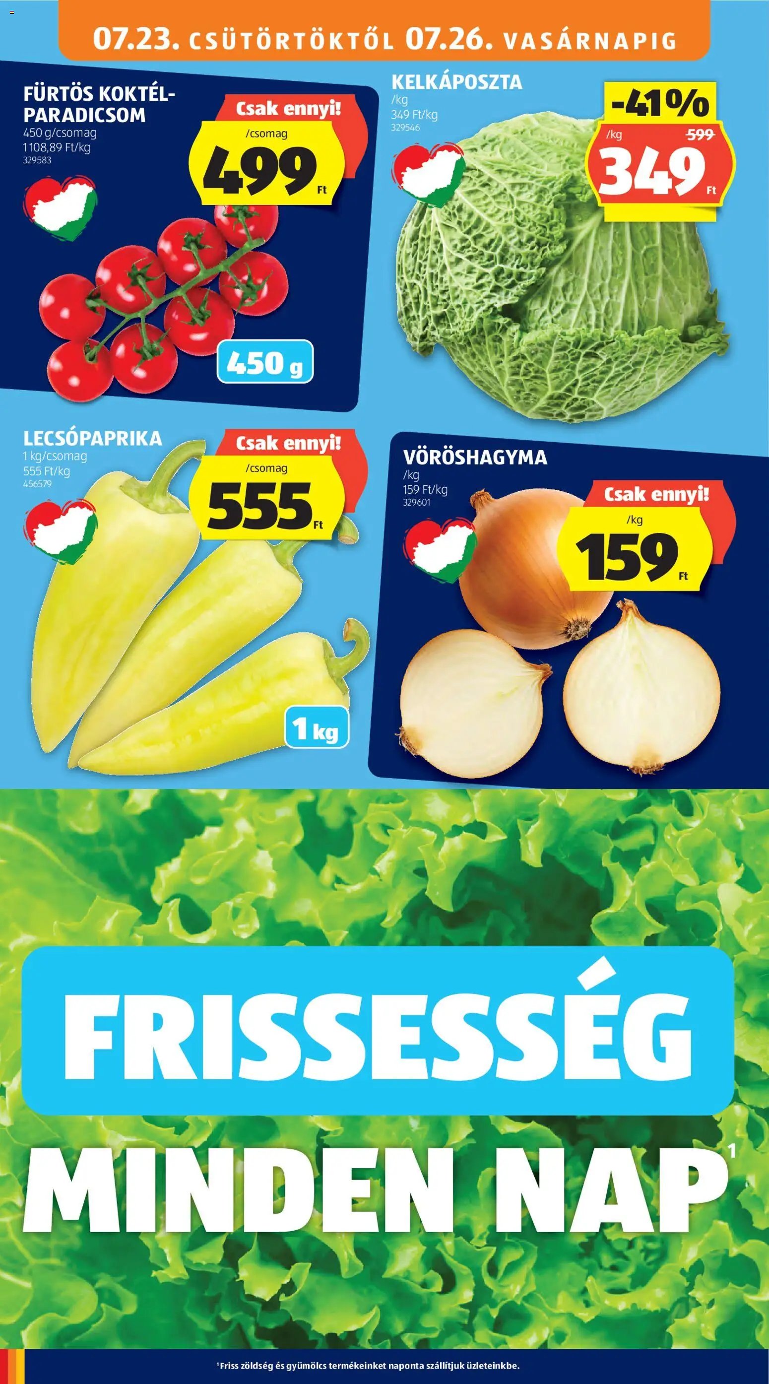 Aldi újság 2026.07.23. Aldi akciós újság