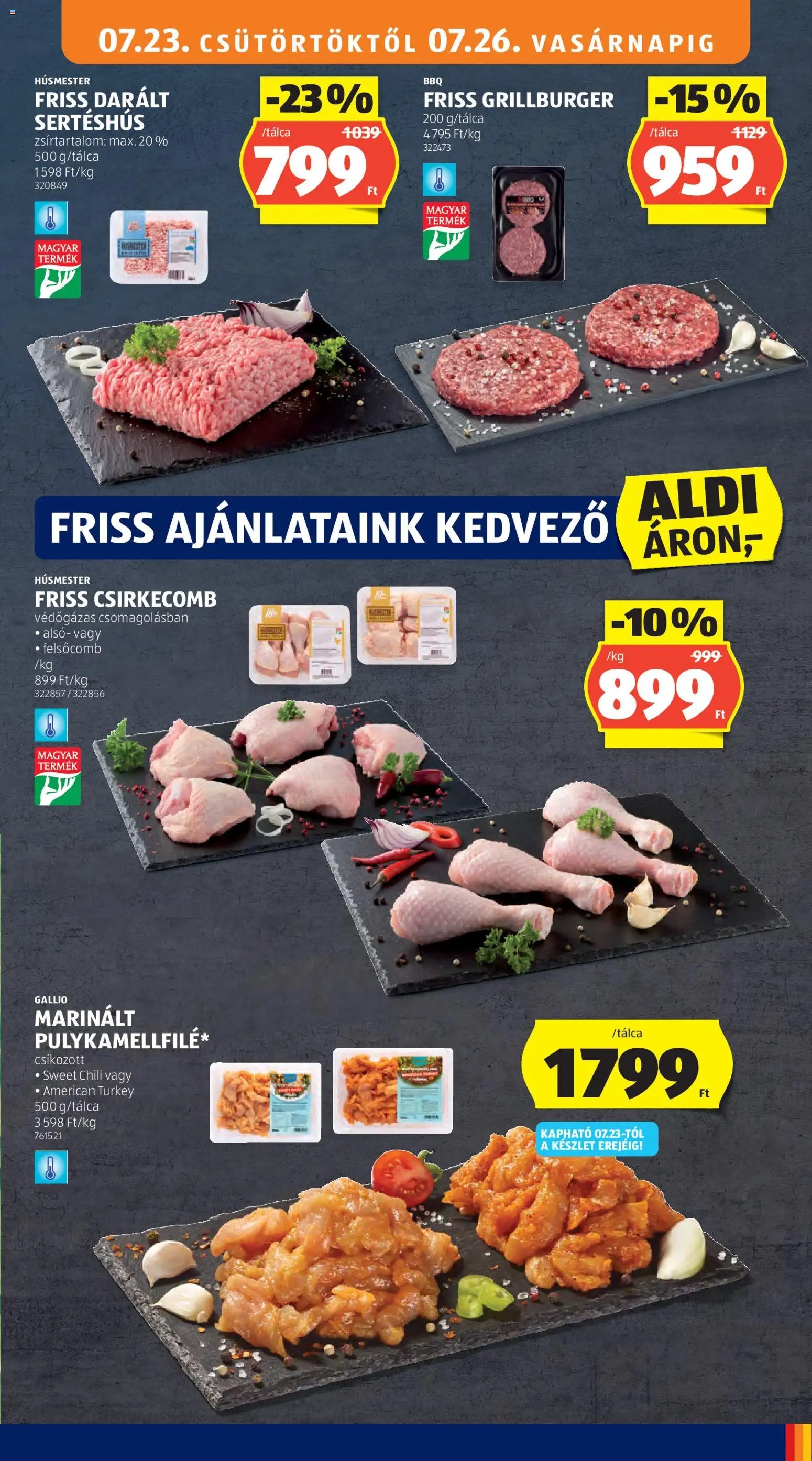 Aldi újság 2026.07.23. Aldi akciós újság