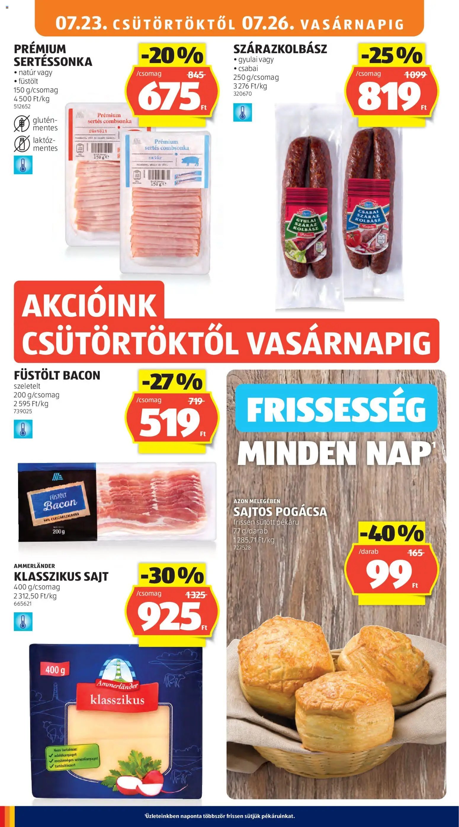 Aldi újság 2026.07.23. Aldi akciós újság