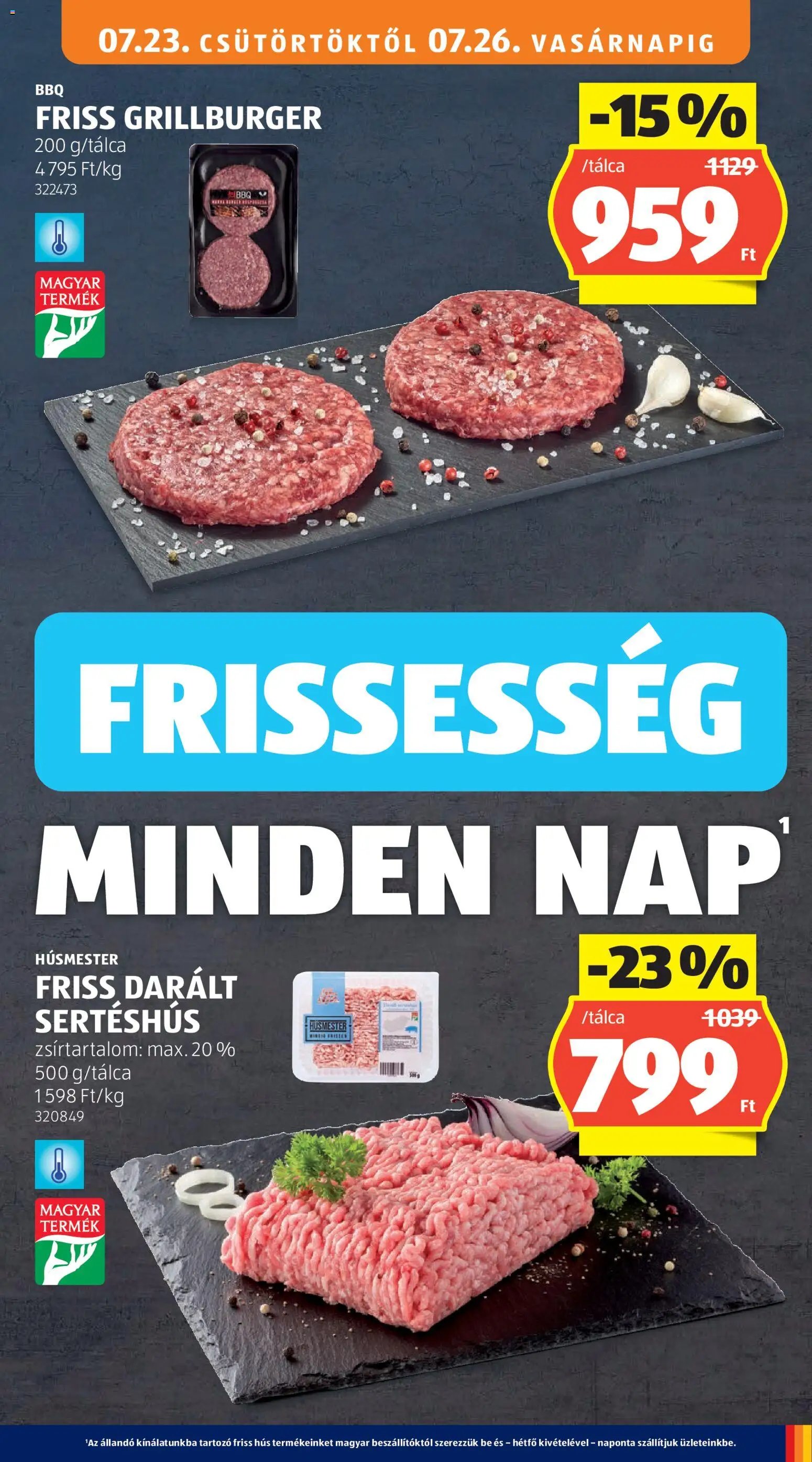 Aldi újság 2026.07.23. Aldi akciós újság