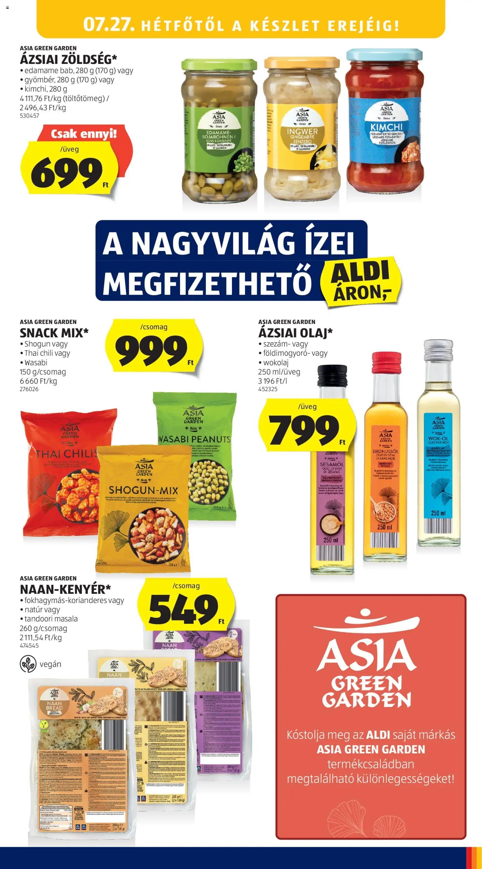 Aldi újság 2026.07.23. Aldi akciós újság