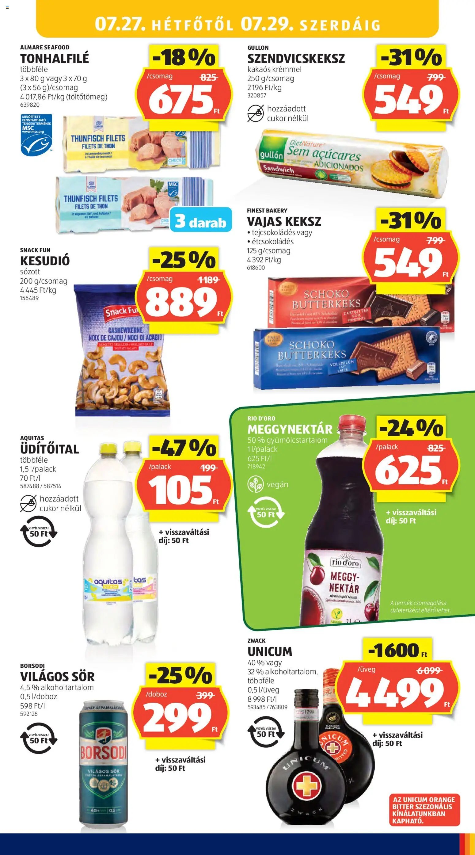 Aldi újság 2026.07.23. Aldi akciós újság