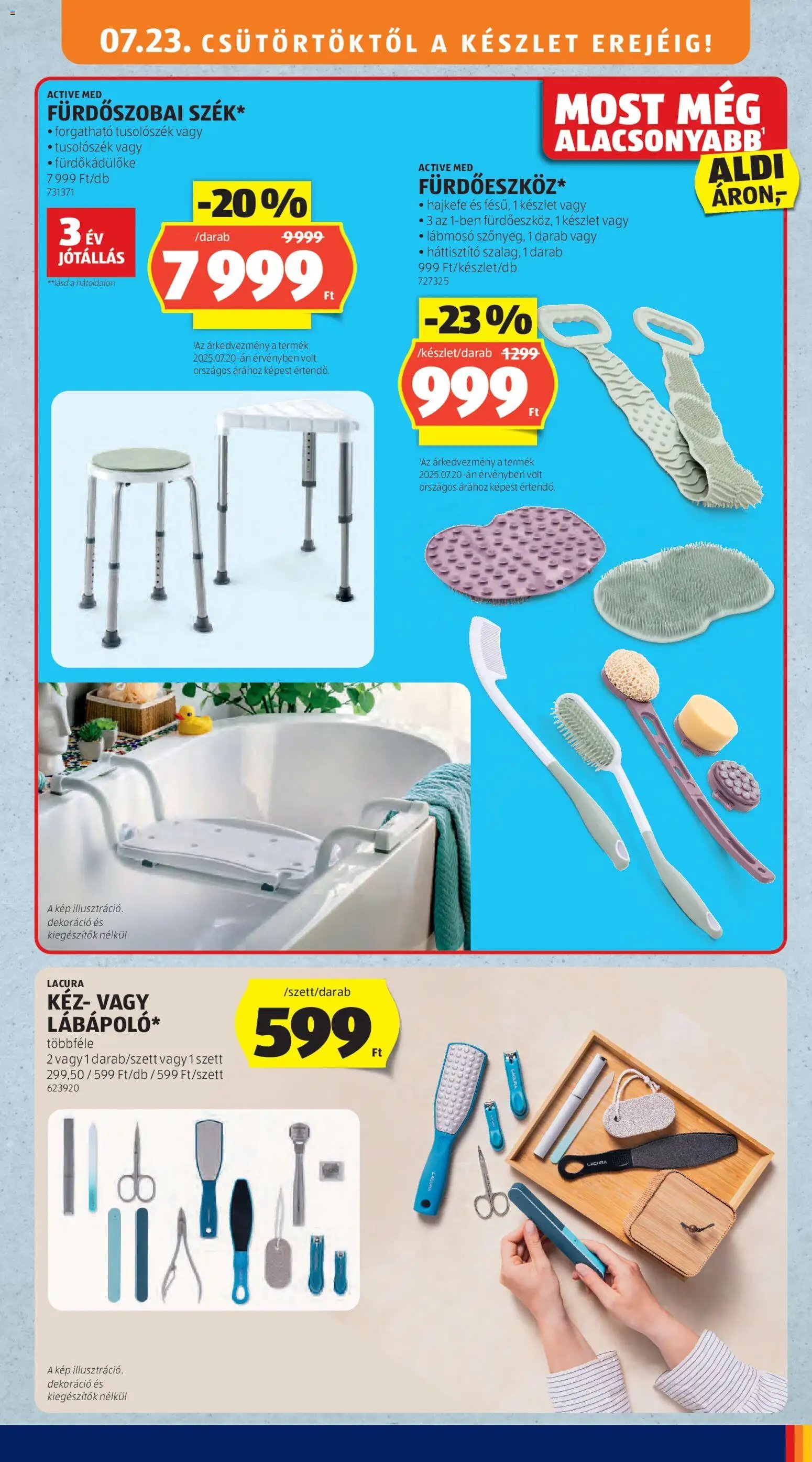 Aldi újság 2026.07.23. Aldi akciós újság