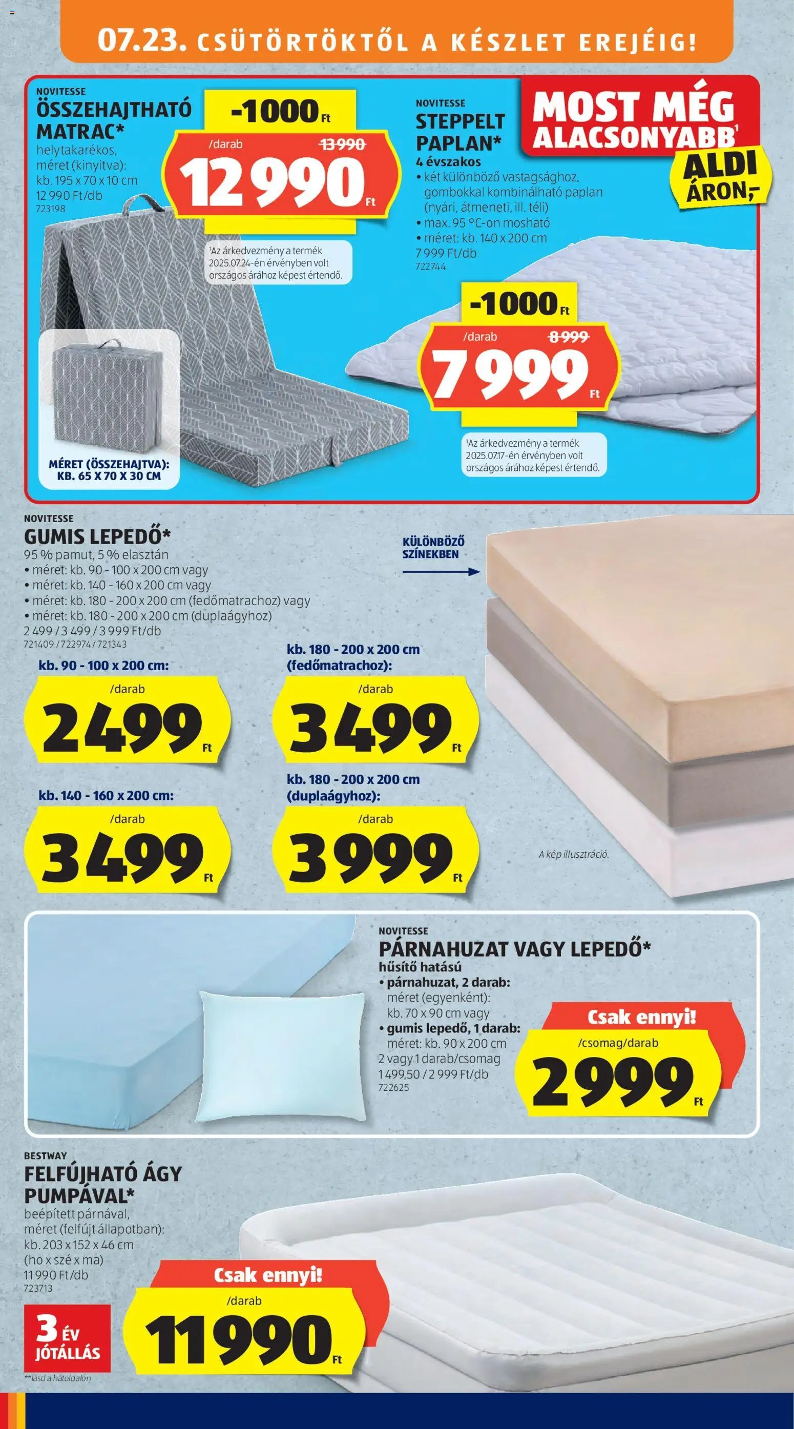 Aldi újság 2026.07.23. Aldi akciós újság