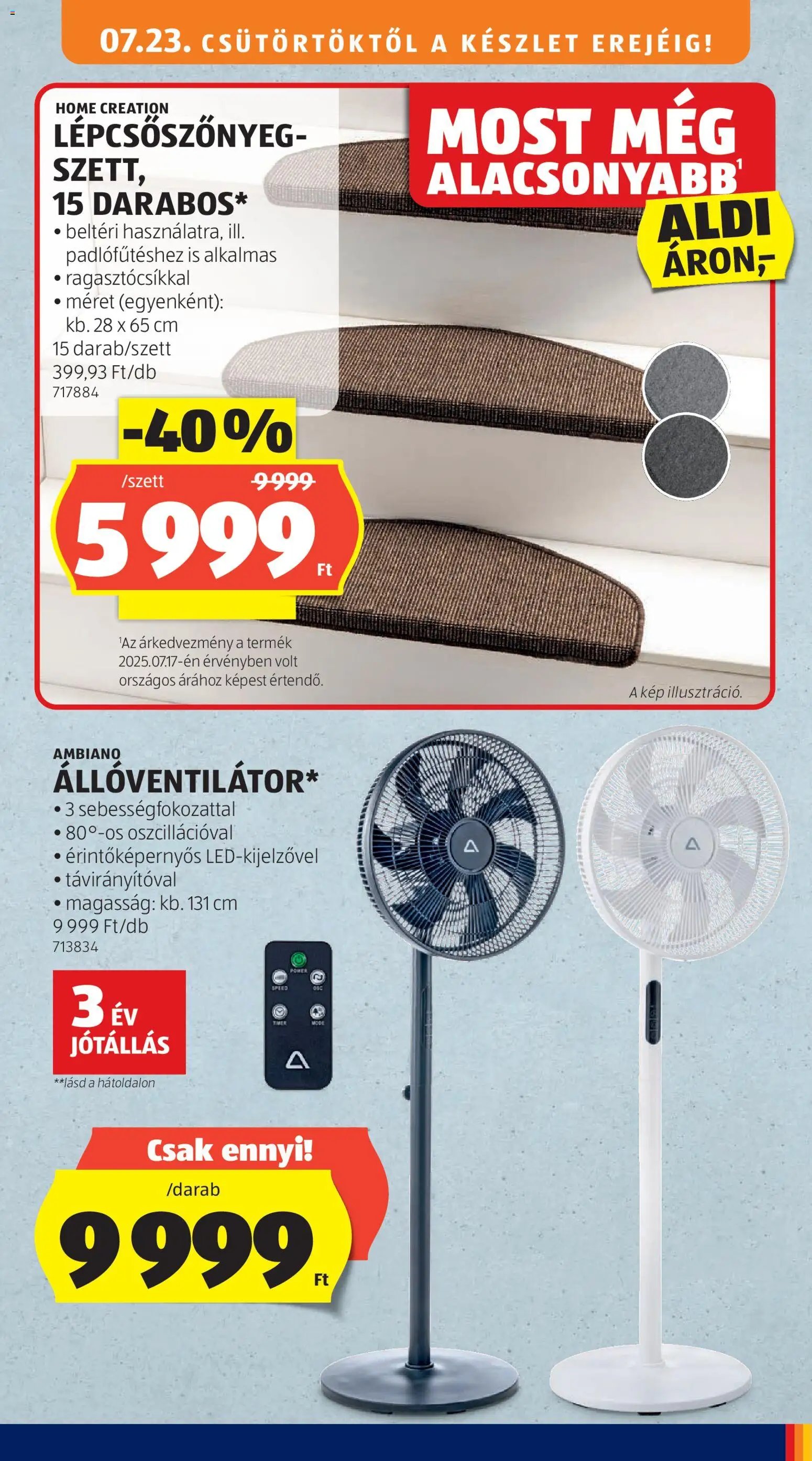 Aldi újság 2026.07.23. Aldi akciós újság