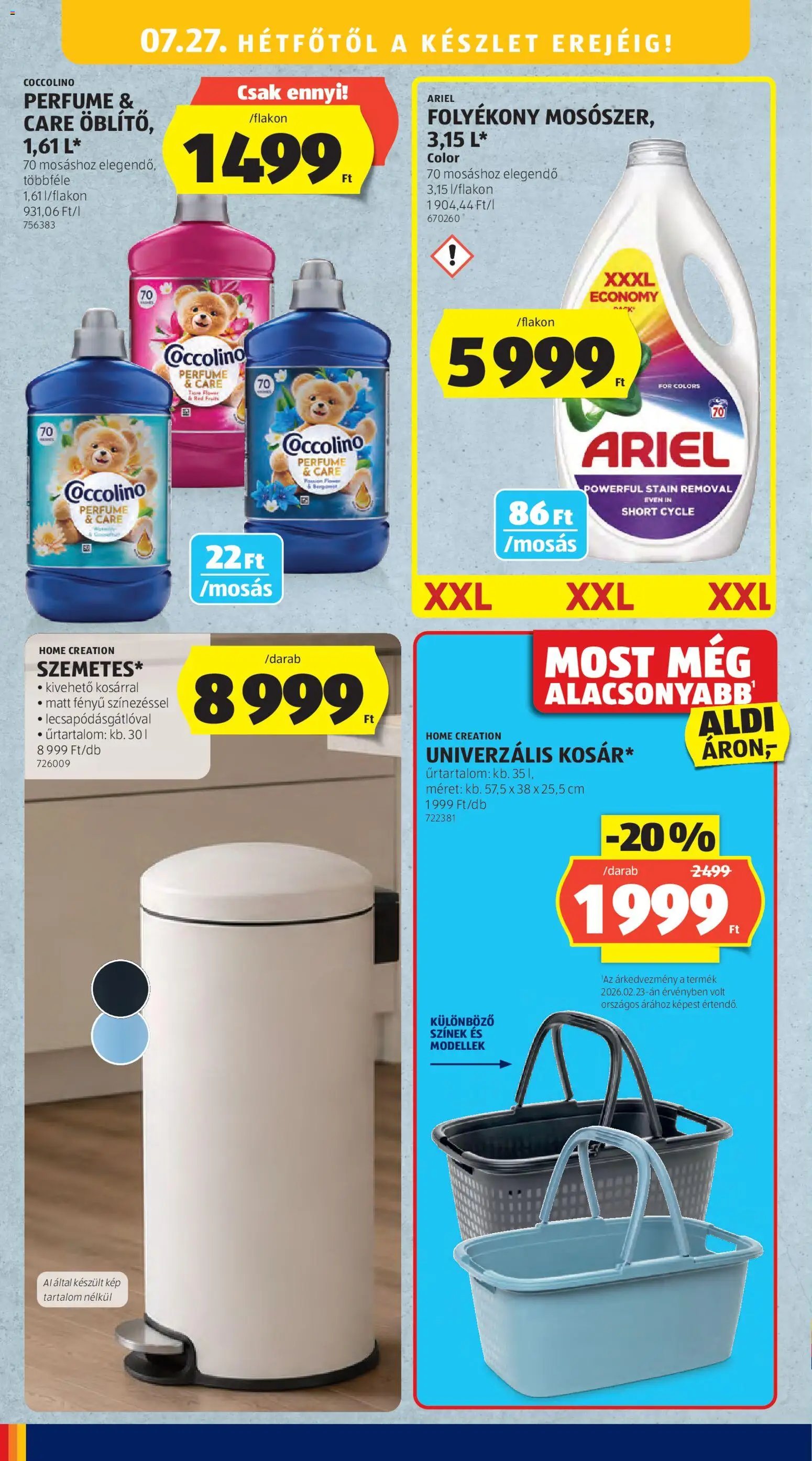 Aldi újság 2026.07.23. Aldi akciós újság
