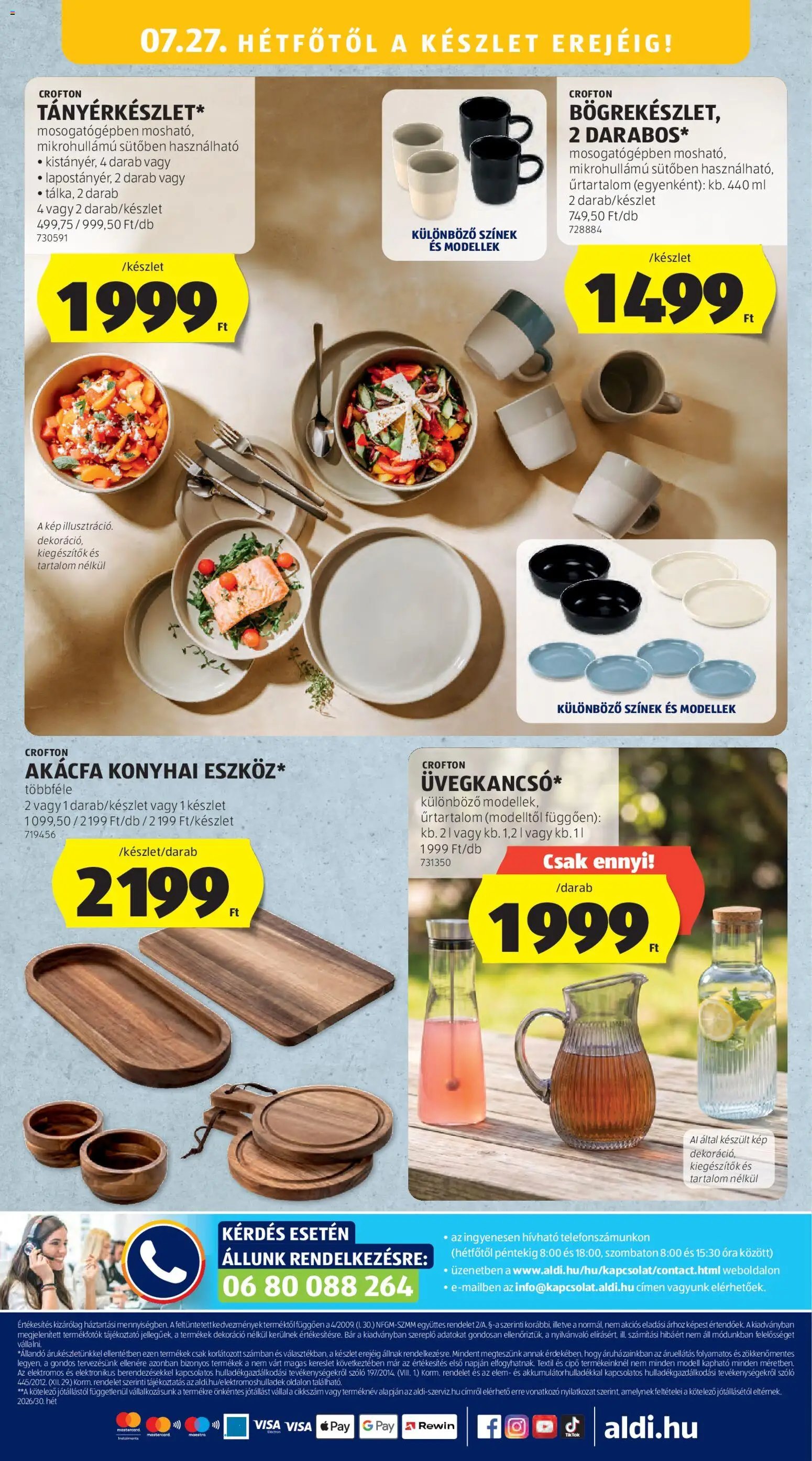 Aldi újság 2026.07.23. Aldi akciós újság