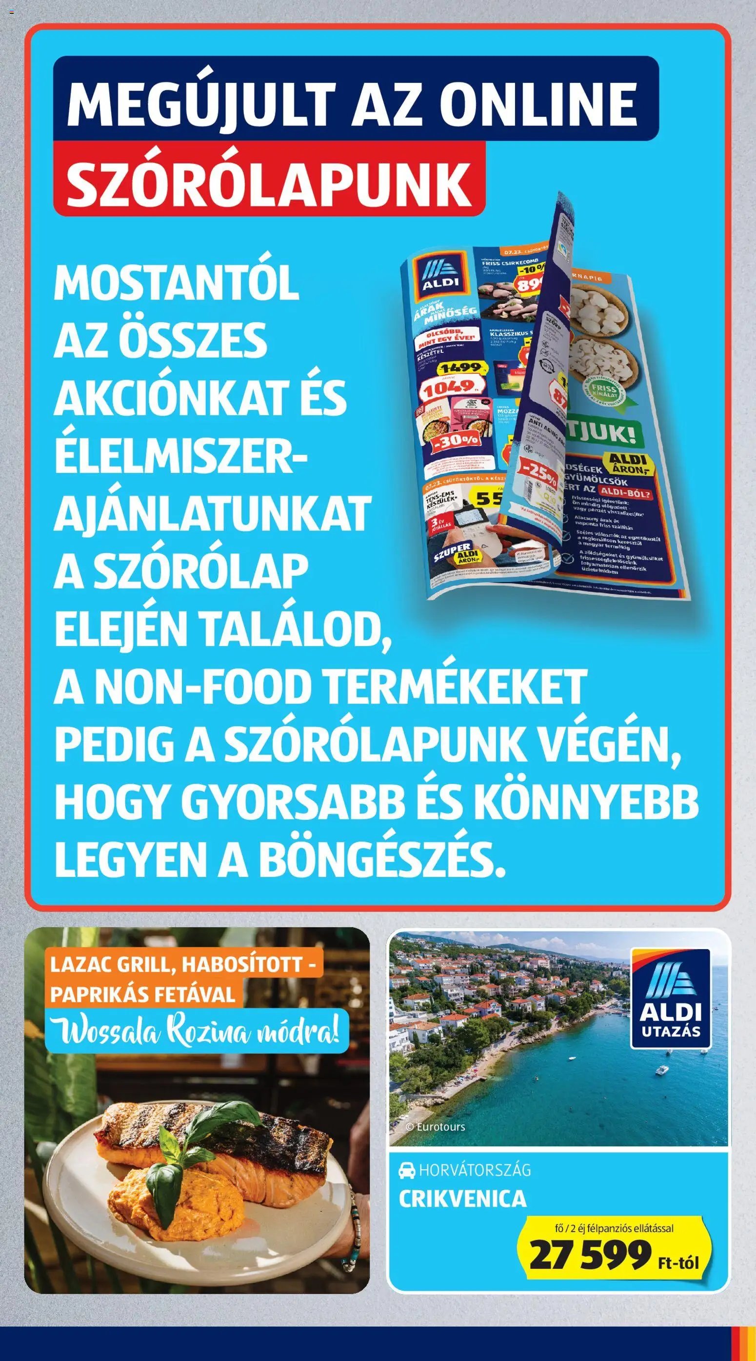 Aldi újság 2026.07.23. Aldi akciós újság