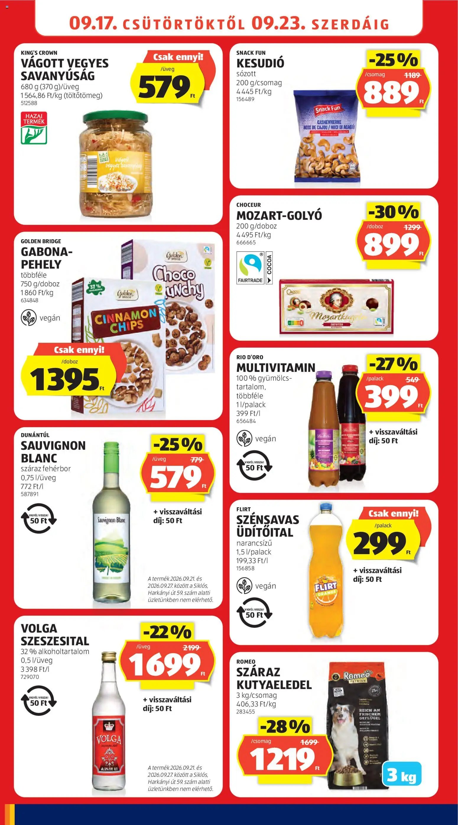 Aldi újság 2026.09.17. Aldi akciós újság