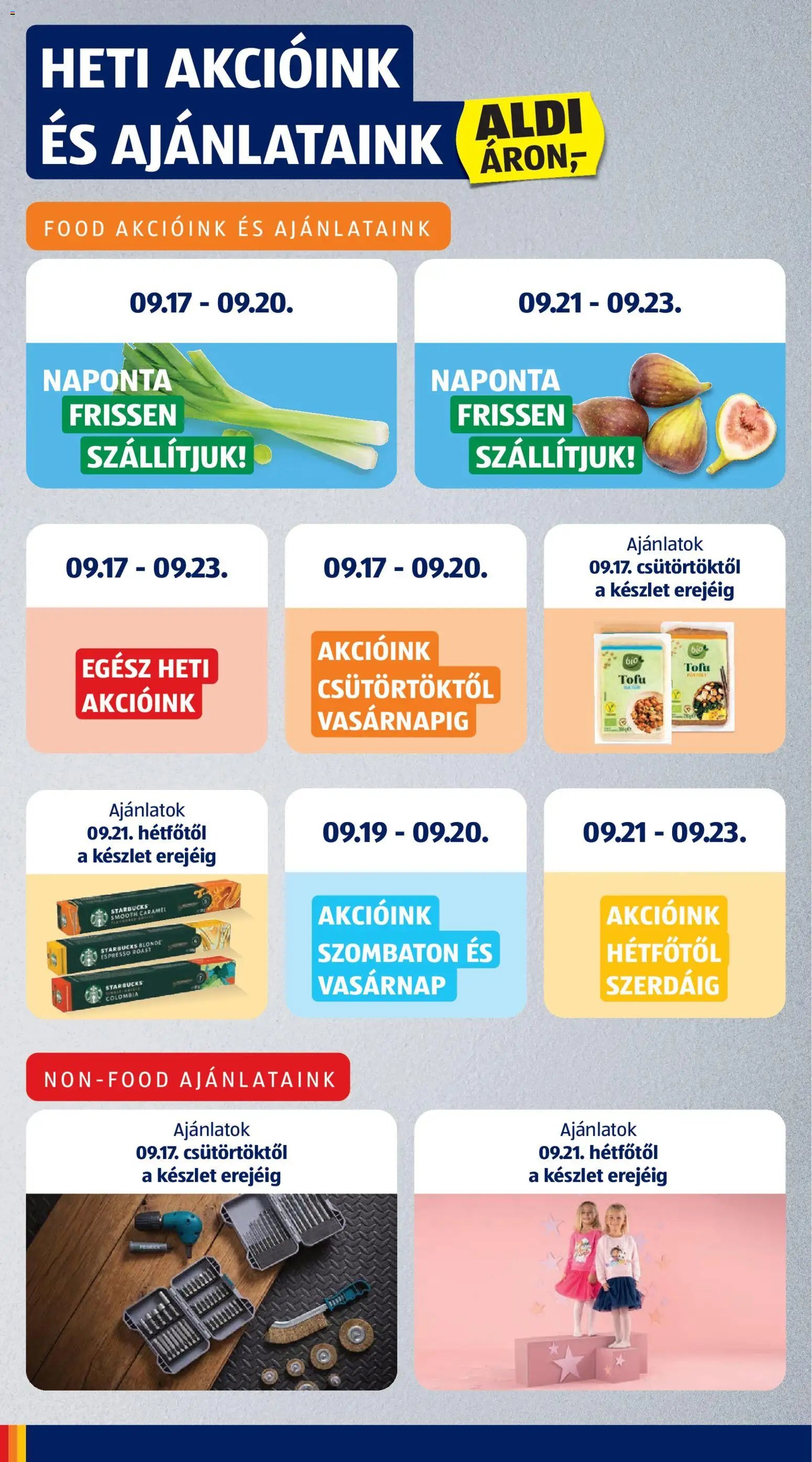 Aldi újság 2026.09.17. Aldi akciós újság