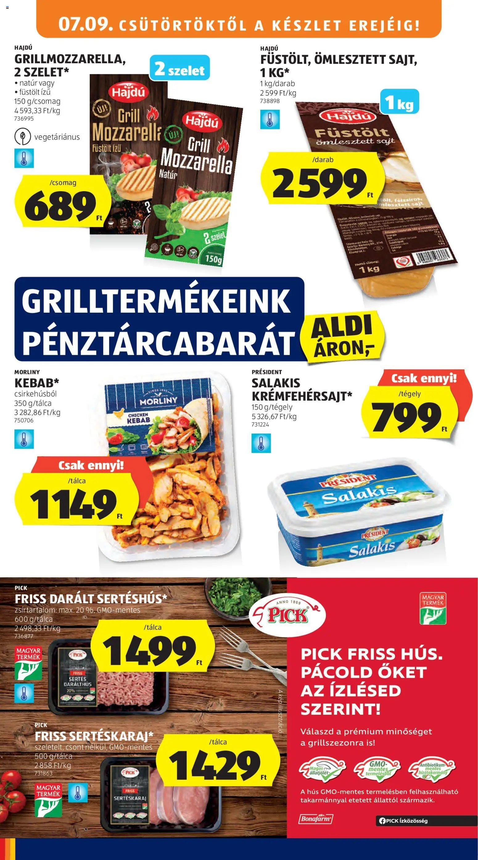 Aldi újság 2026.07.09. Aldi akciós újság