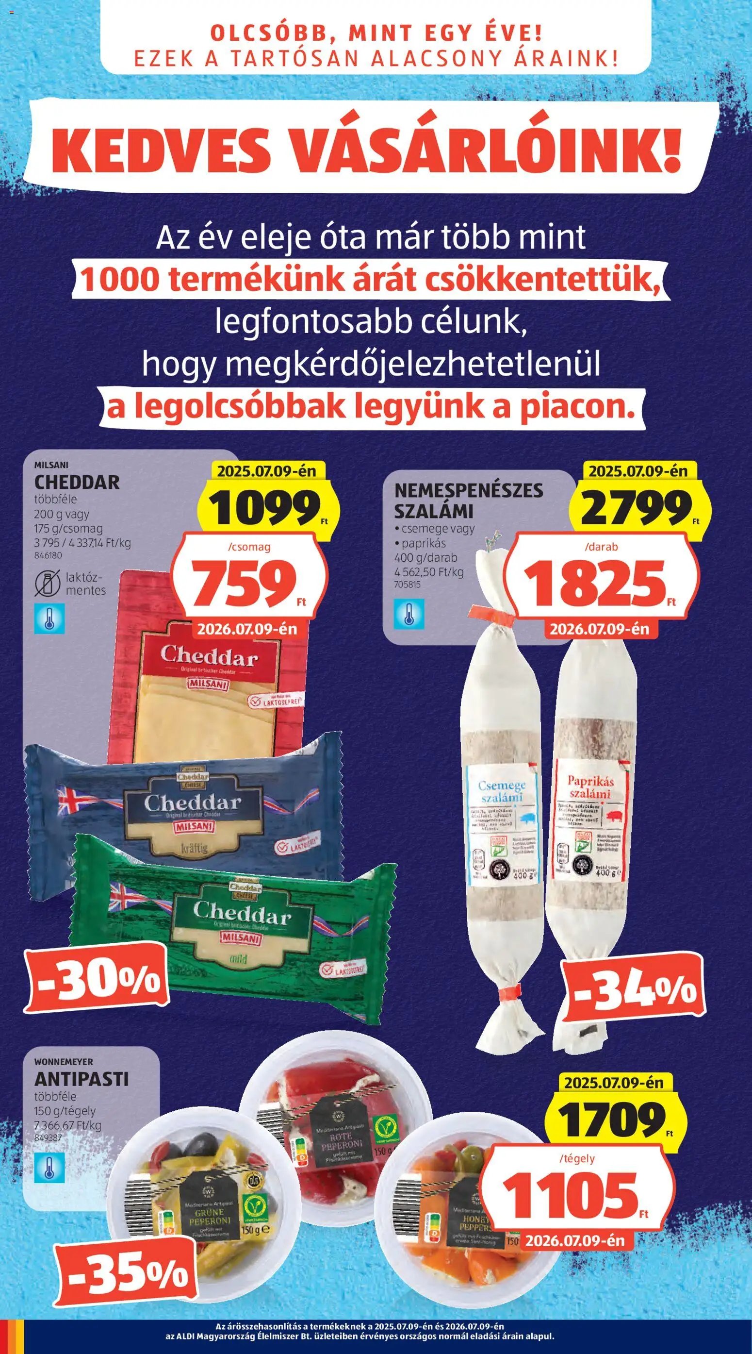 Aldi újság 2026.07.09. Aldi akciós újság