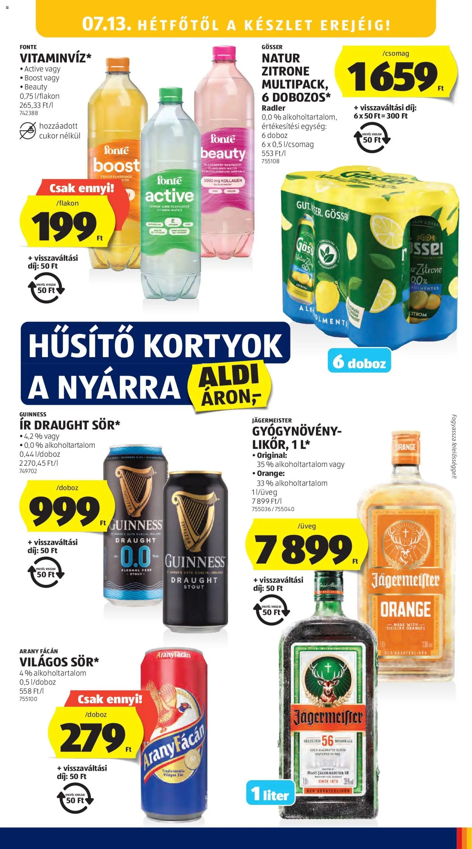 Aldi újság 2026.07.09. Aldi akciós újság