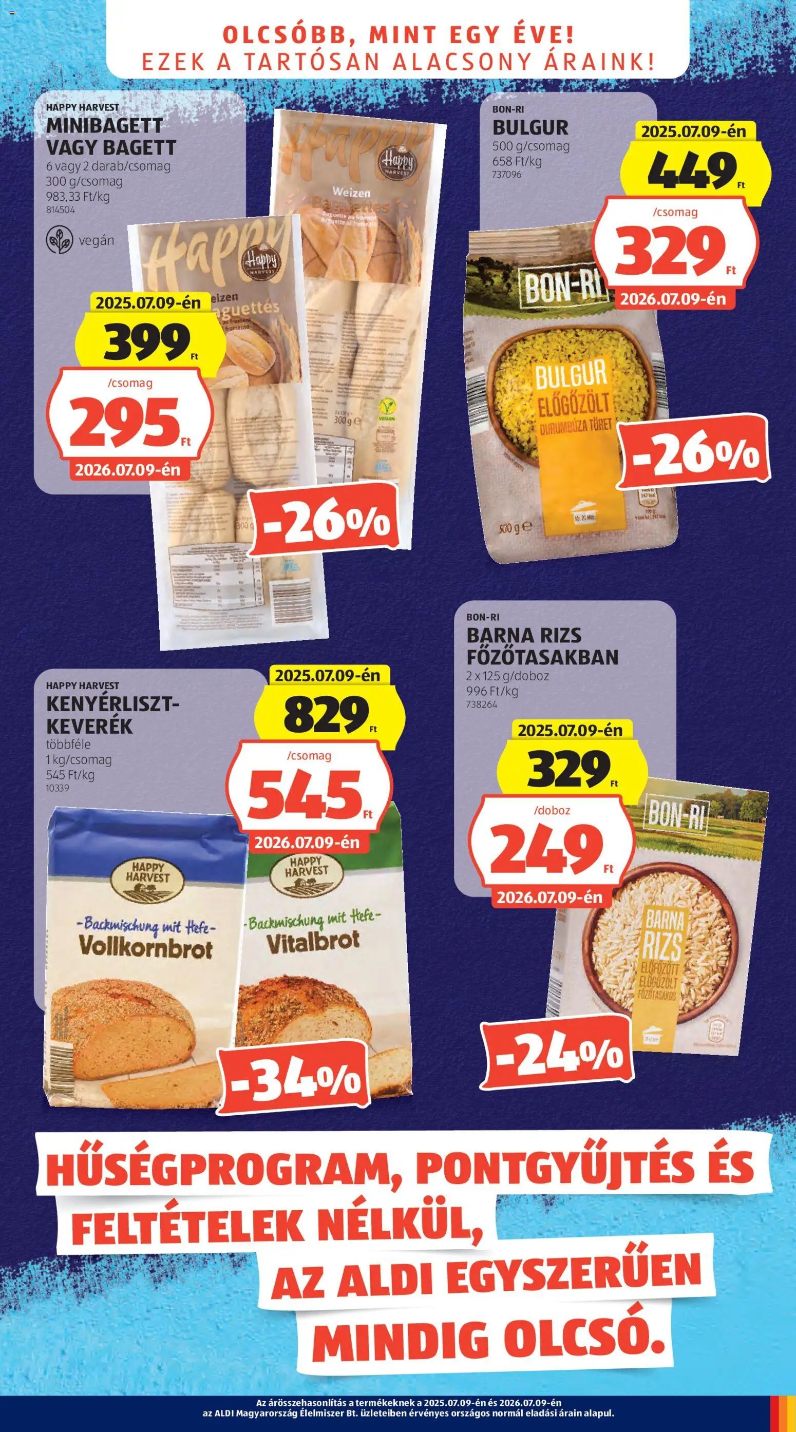 Aldi újság 2026.07.09. Aldi akciós újság