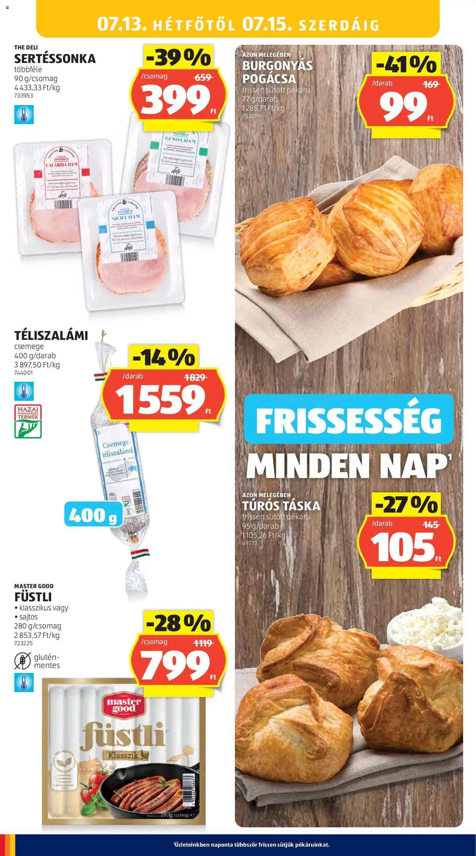 Aldi újság 2026.07.09. Aldi akciós újság