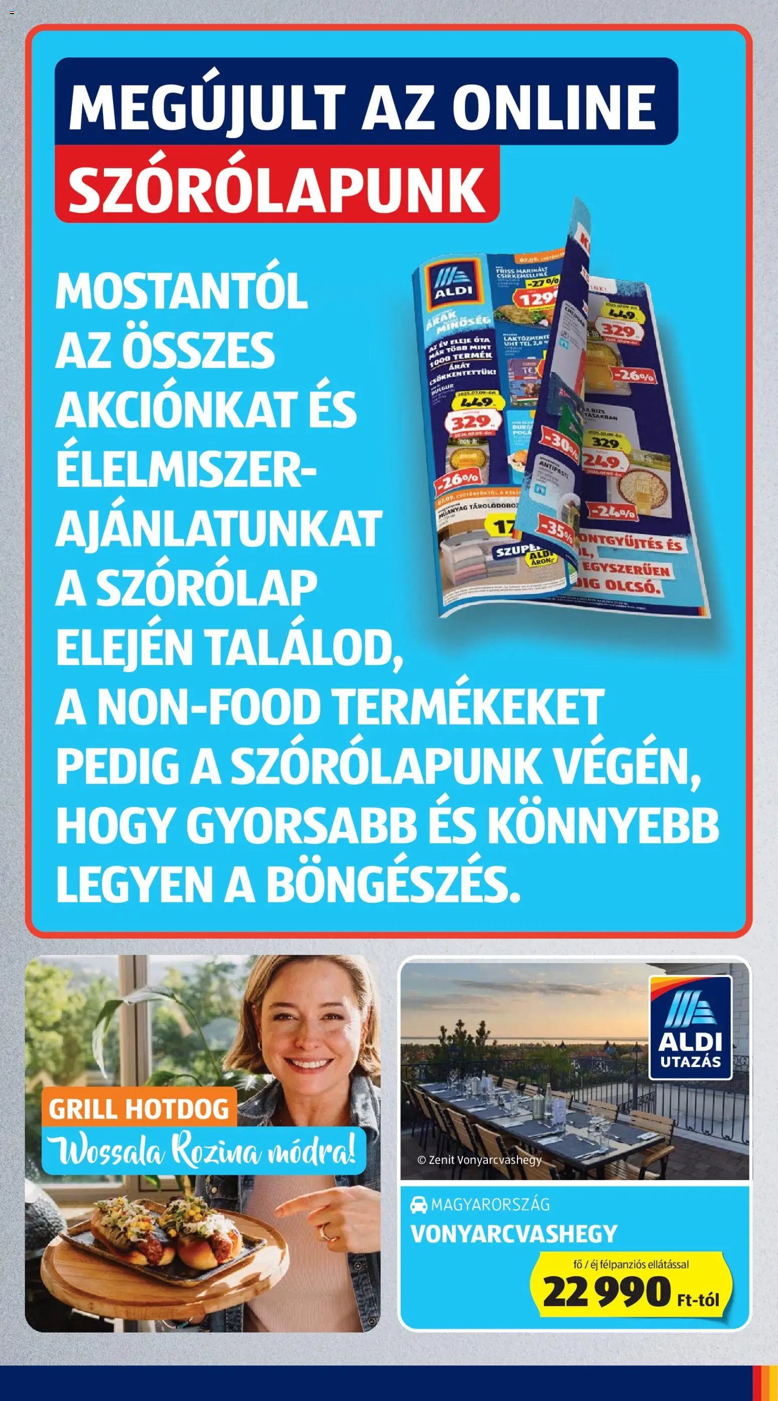 Aldi újság 2026.07.09. Aldi akciós újság
