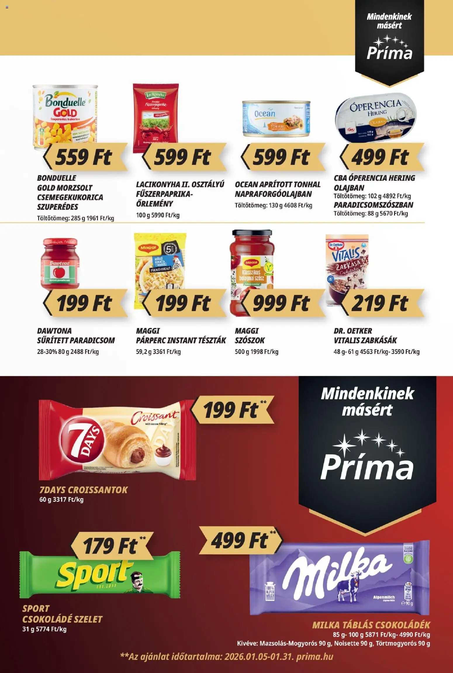 CBA Príma újság 2026.01.15. Akciós újság CBA Príma (2026-01-15 - 2026-01-21)