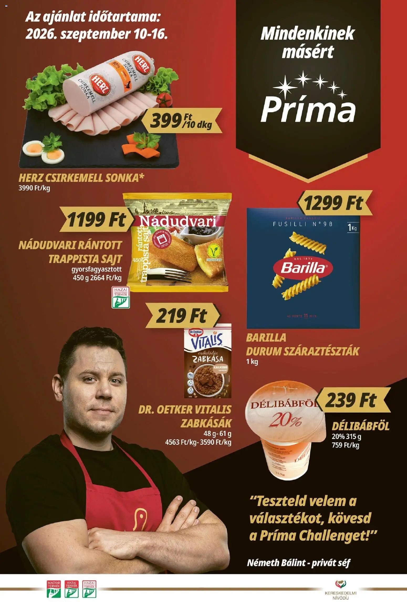CBA Príma újság 2026.09.10. CBA Príma akciós újság