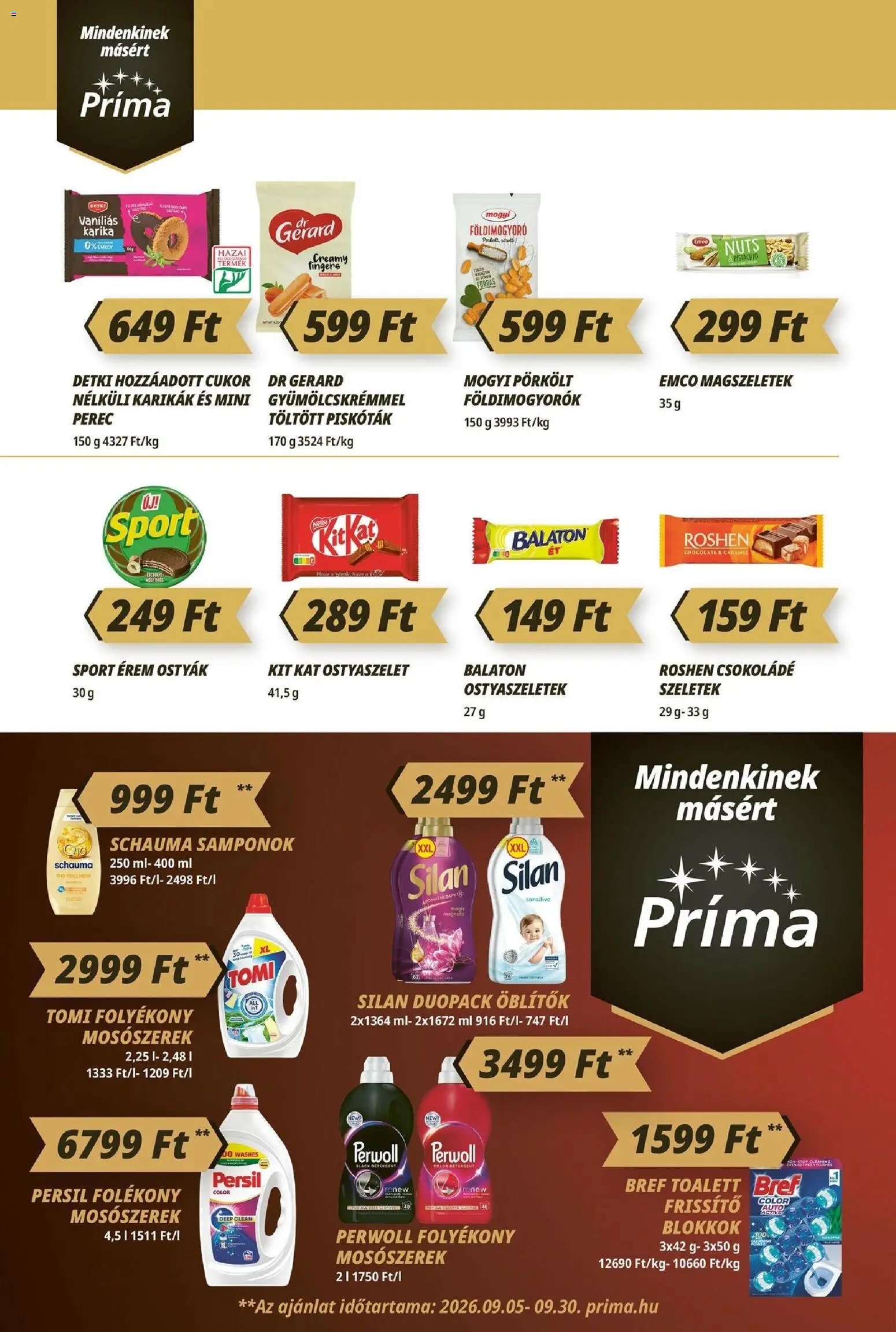 CBA Príma újság 2026.09.10. CBA Príma akciós újság