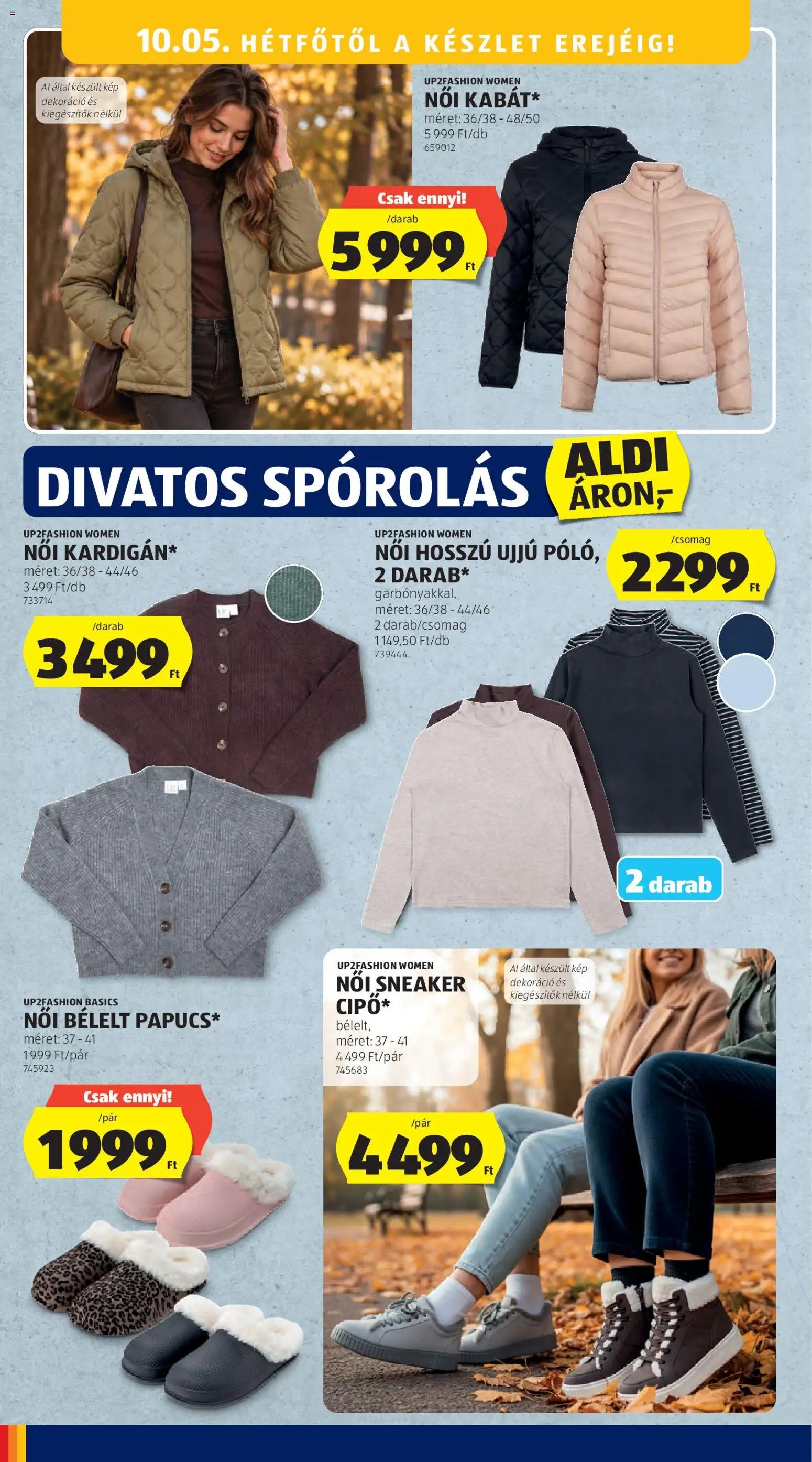 Aldi újság 2026.10.01. Aldi Középső sor termékei