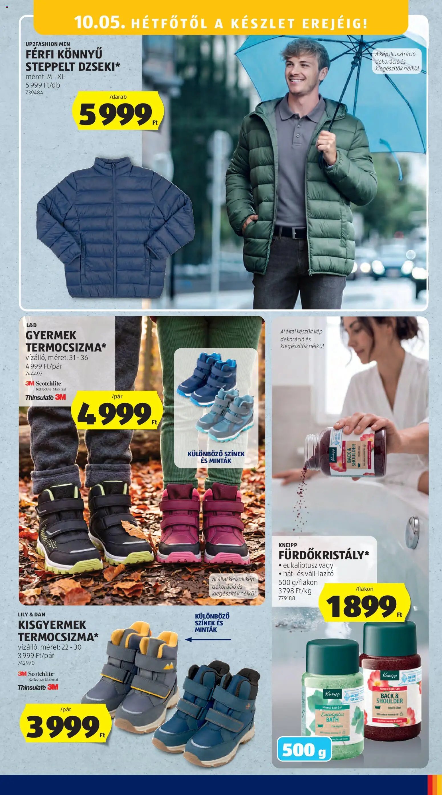 Aldi újság 2026.10.01. Aldi Középső sor termékei