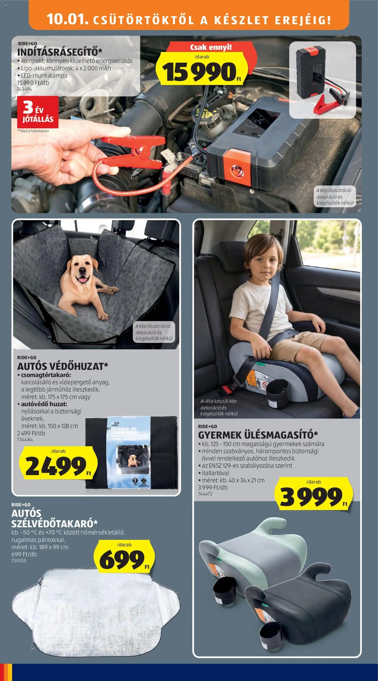 Aldi újság 2026.10.01. Aldi Középső sor termékei